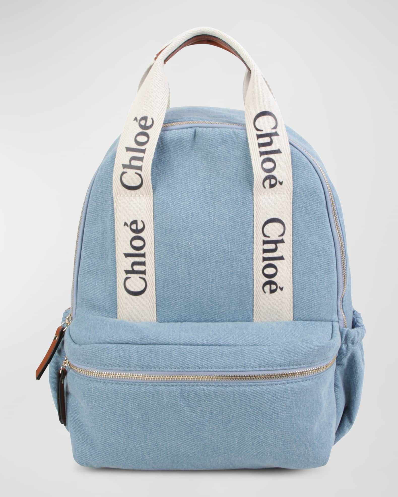 Chloé Kids logo-patch cotton jumper - Neutrals