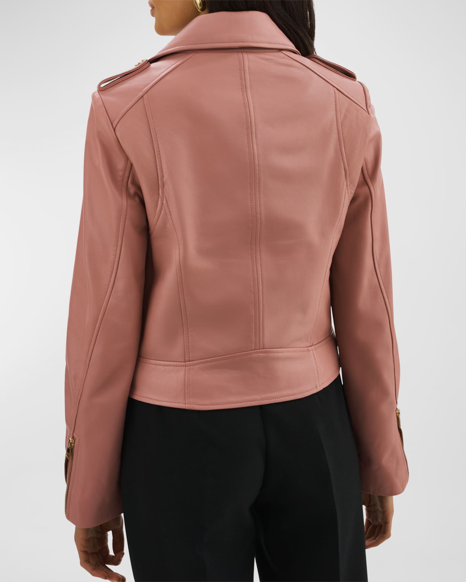 LaMarque Donna Leather Biker Jacket | Neiman Marcus