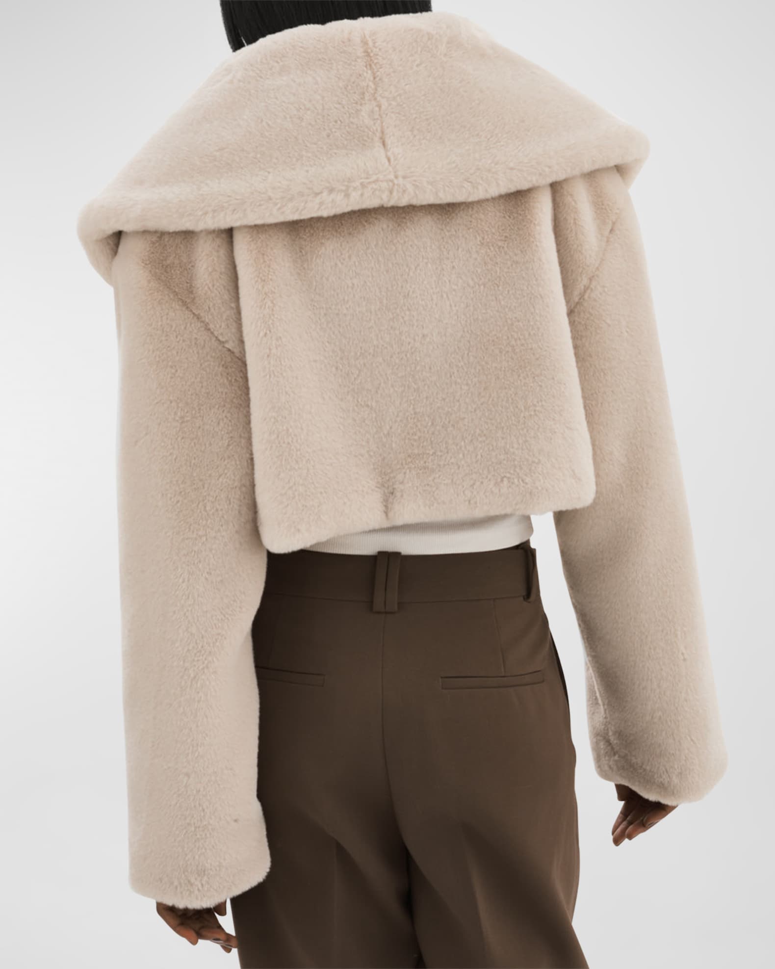 LaMarque Danika Cropped Faux Fur Jacket Neiman Marcus