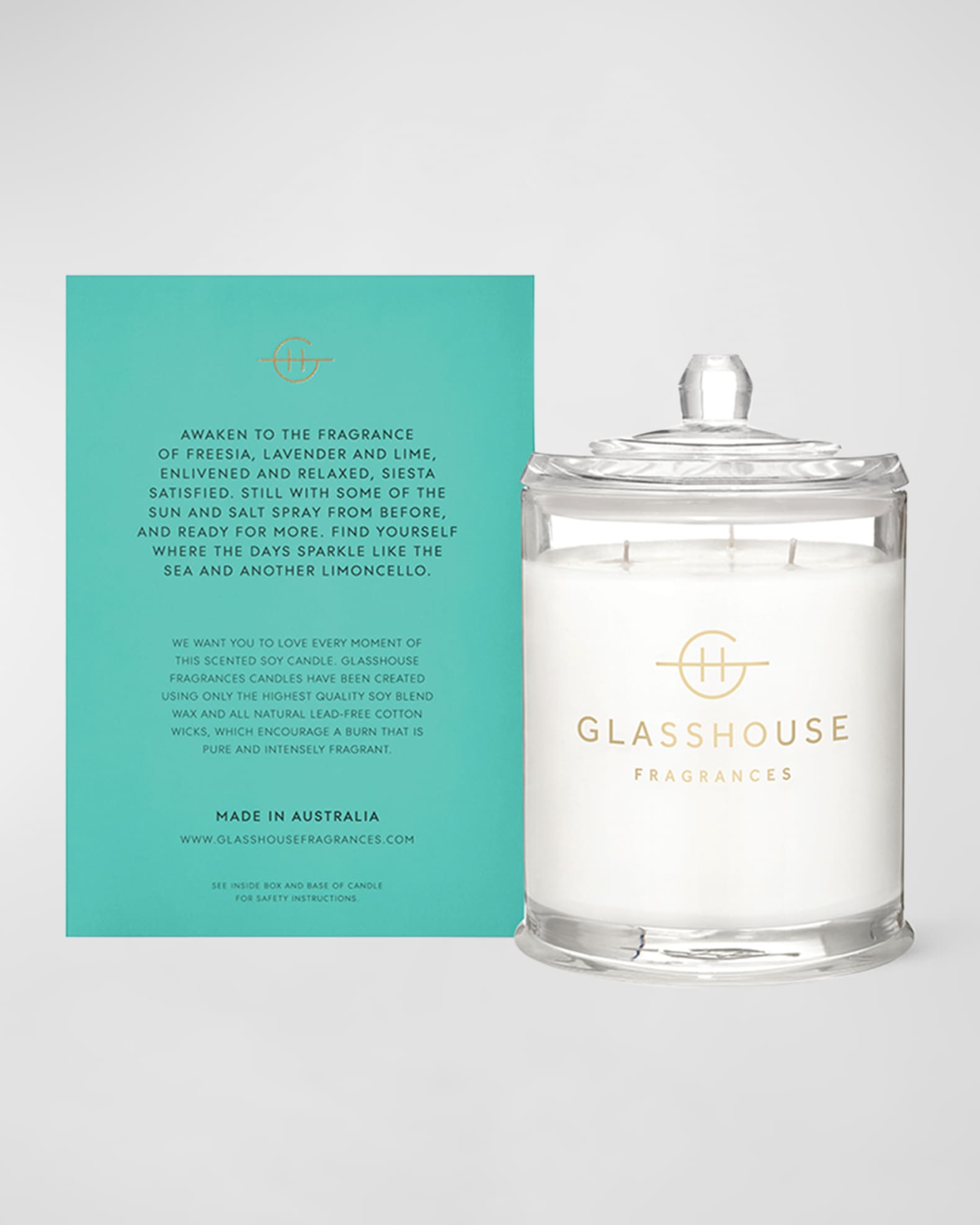 GLASSHOUSE LOST IN AMALFI キャンドル380g Amazon.com: Glasshouse Fragrances Lost in Amalfi Candle