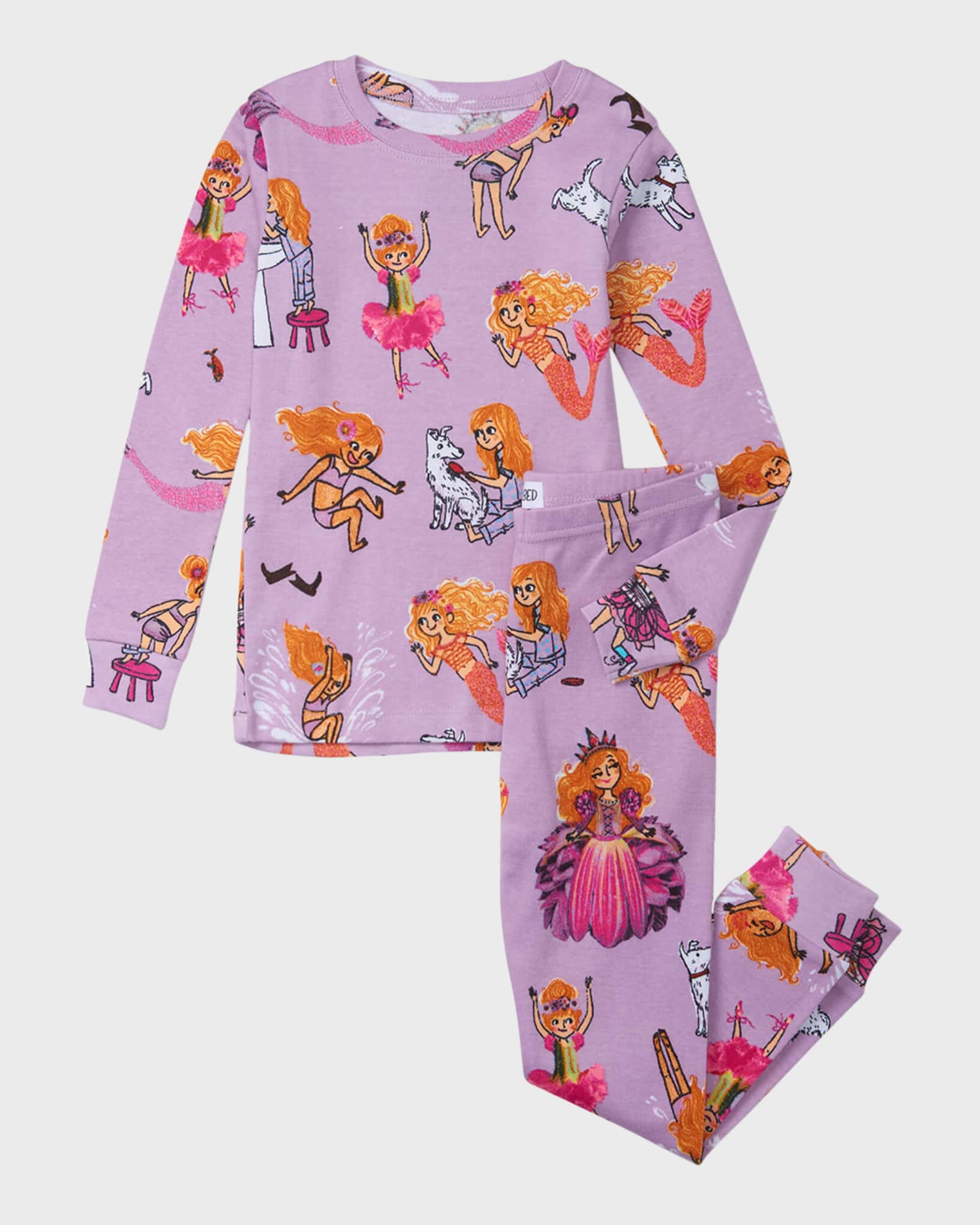Girl's Florabelle Printed Pajamas & Book Set, Size 2-8 1