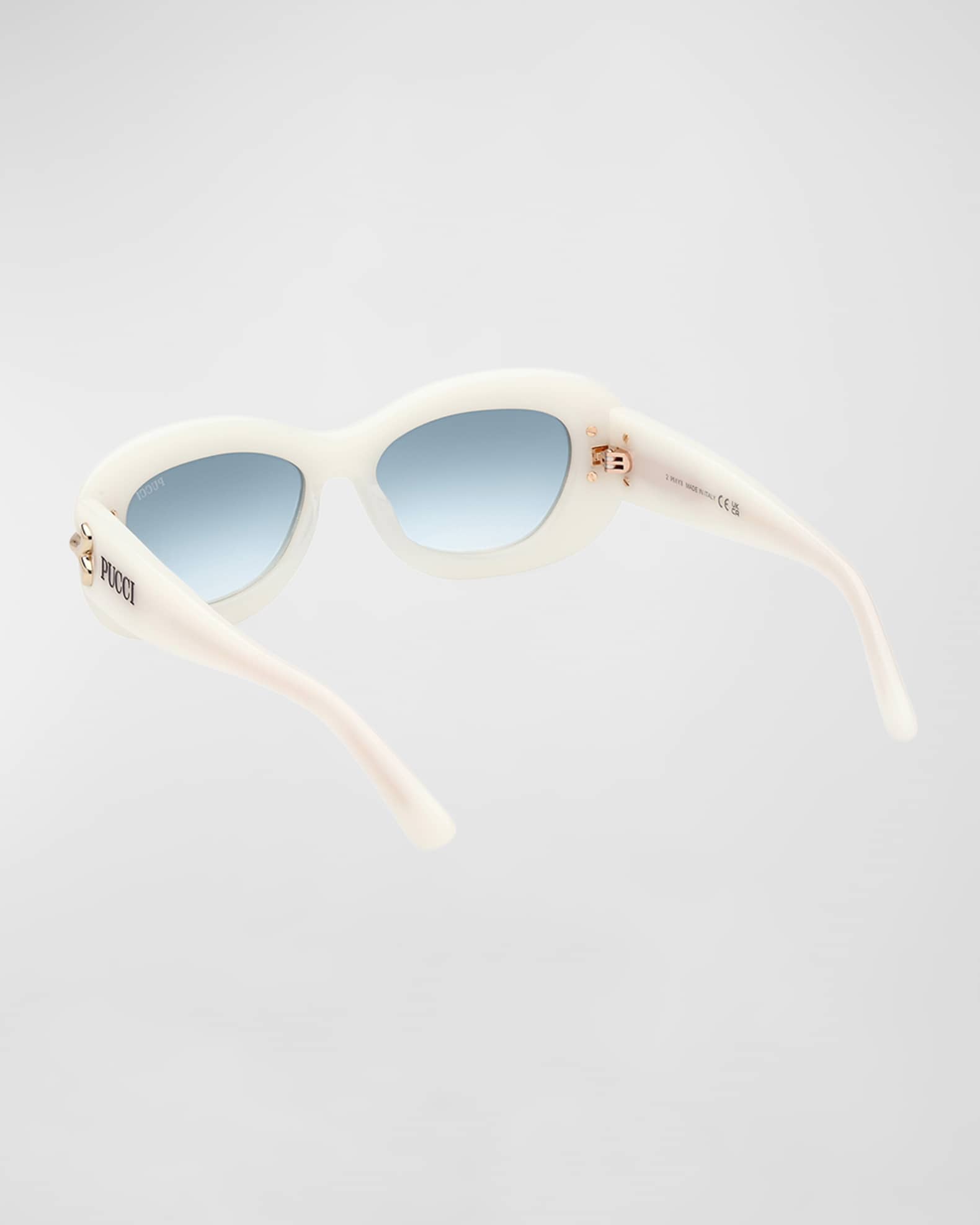 Filigree Acetate Round Sunglasses  1