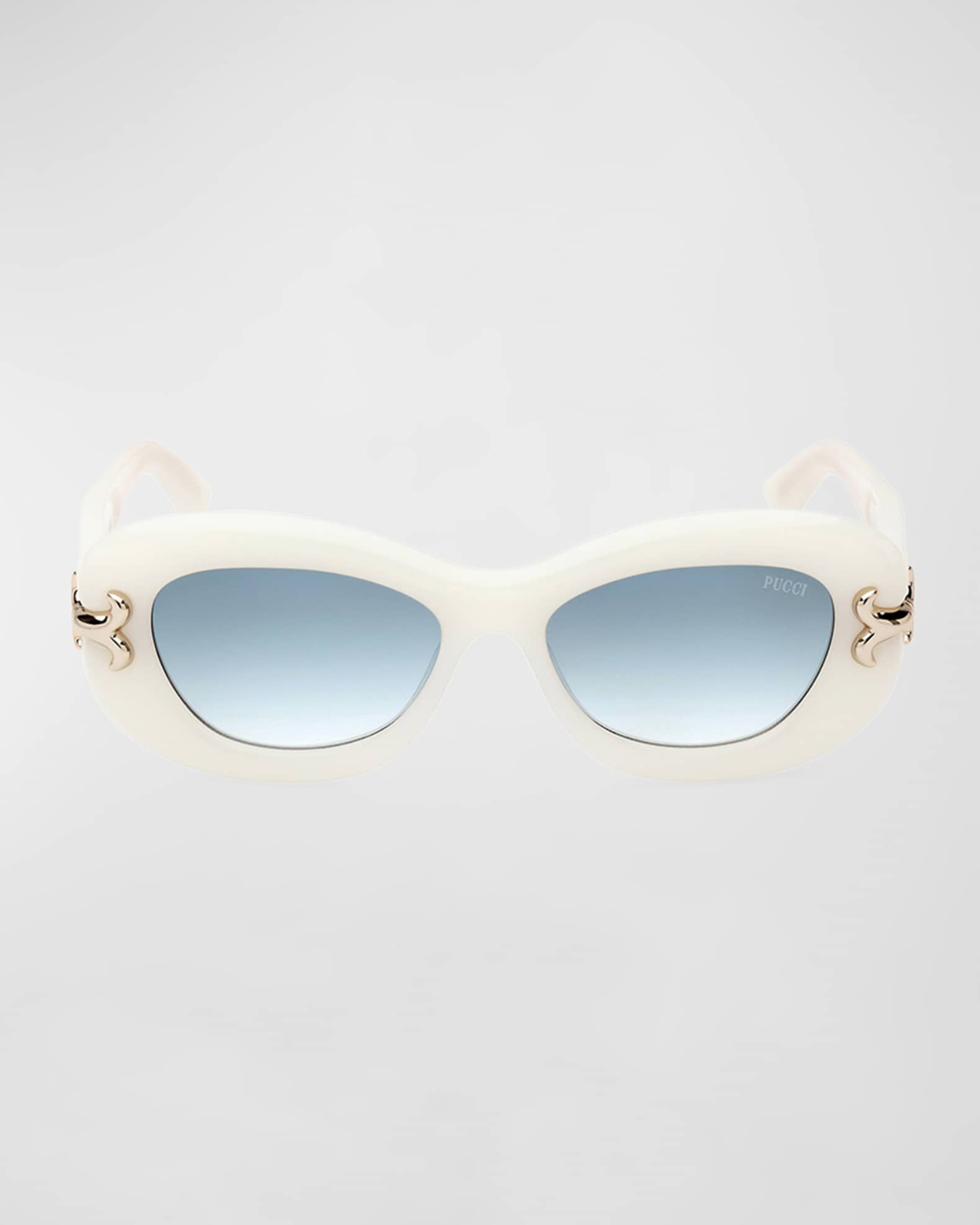 Filigree Acetate Round Sunglasses  0