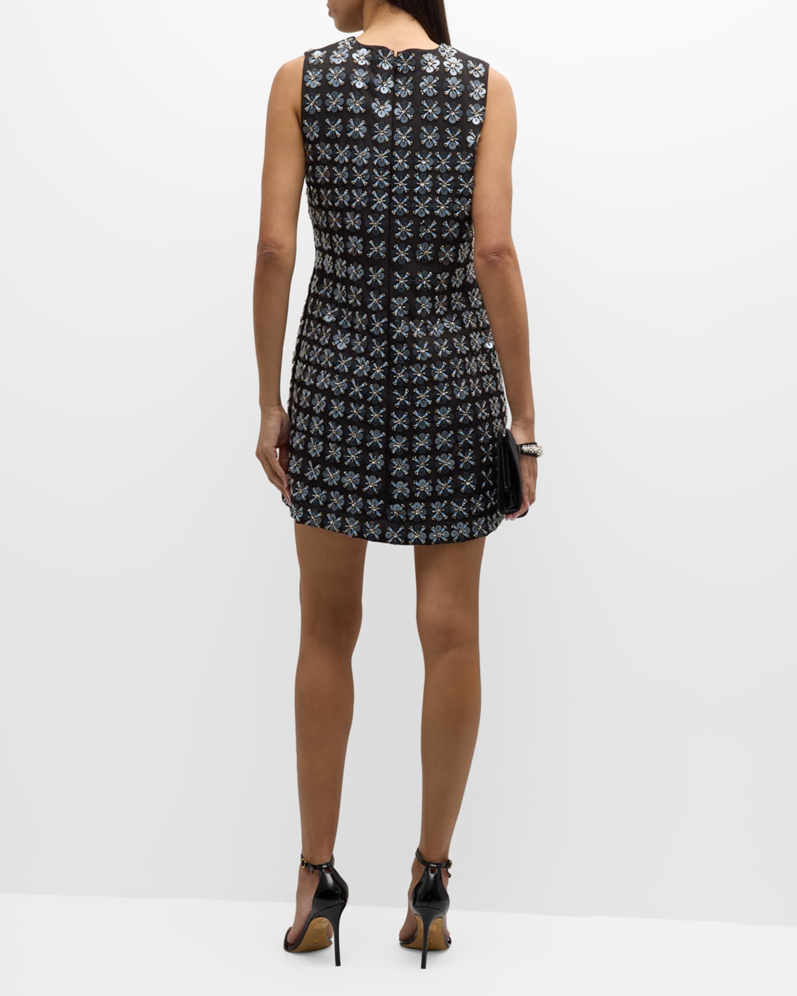 J taylor sleeveless sales embellished cape shift dress
