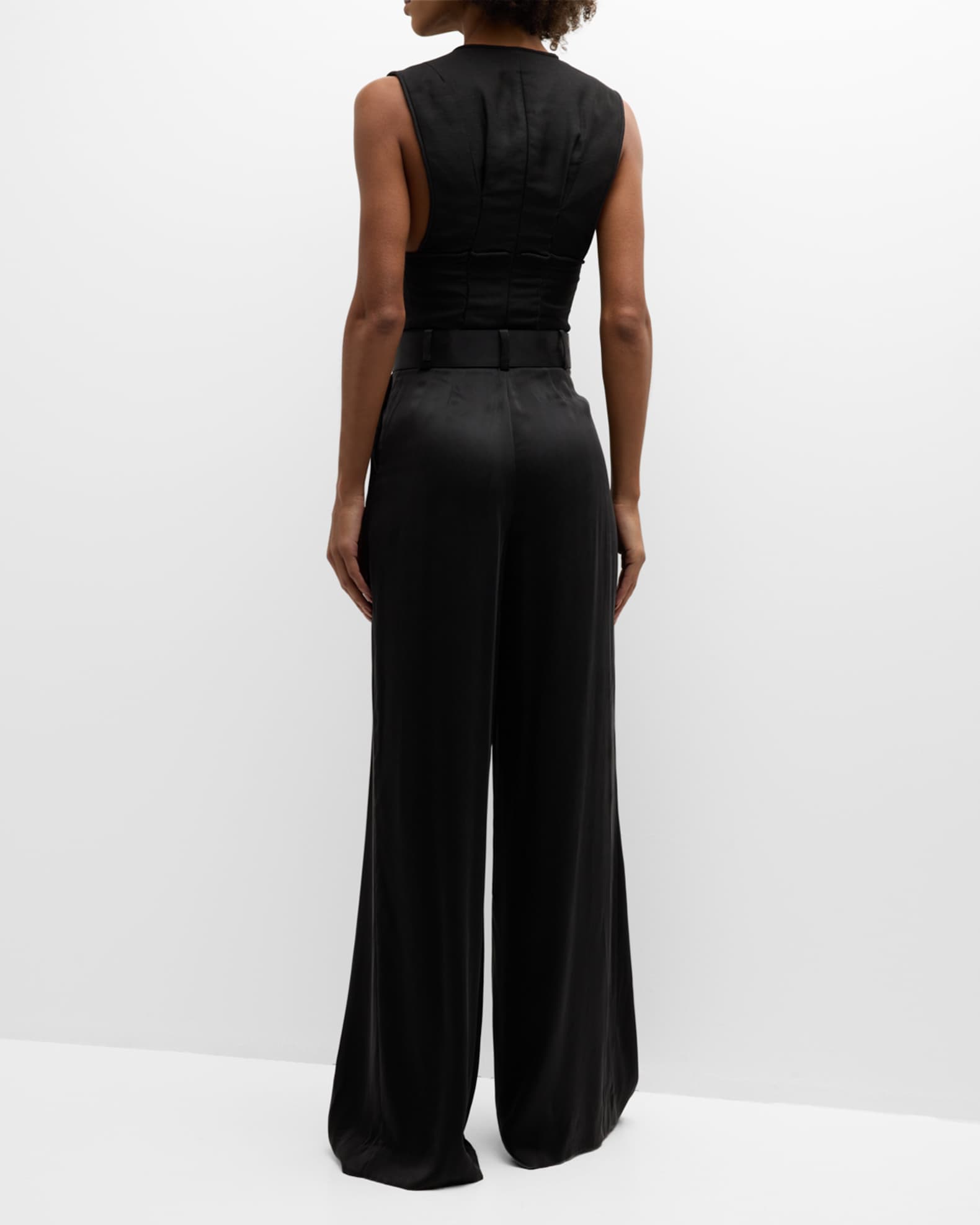 Zimmermann Silk Wide-Leg Tuck Pants | Neiman Marcus Zimmermann Silk Wide-Leg Tuck Pants | Neiman Marcus