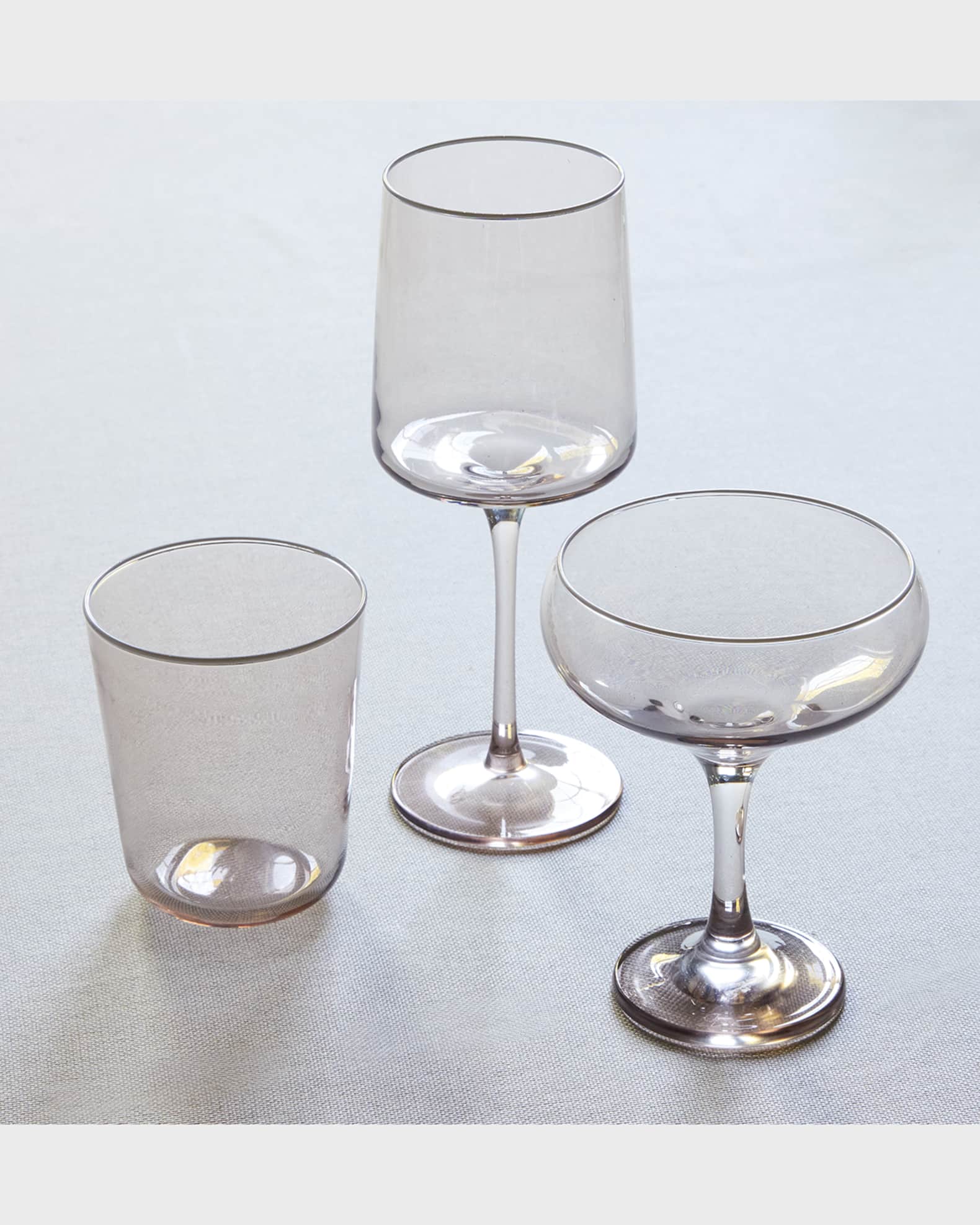 Mariposa Fine Line Clear Double OldFashioned Glasses, Set of 4