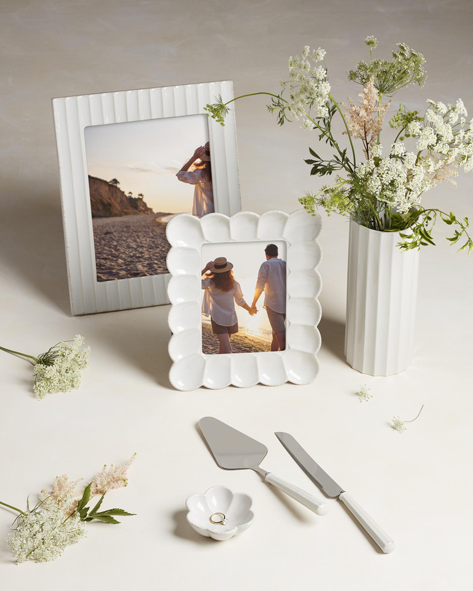 French Perle Scallop Frame | Neiman Marcus