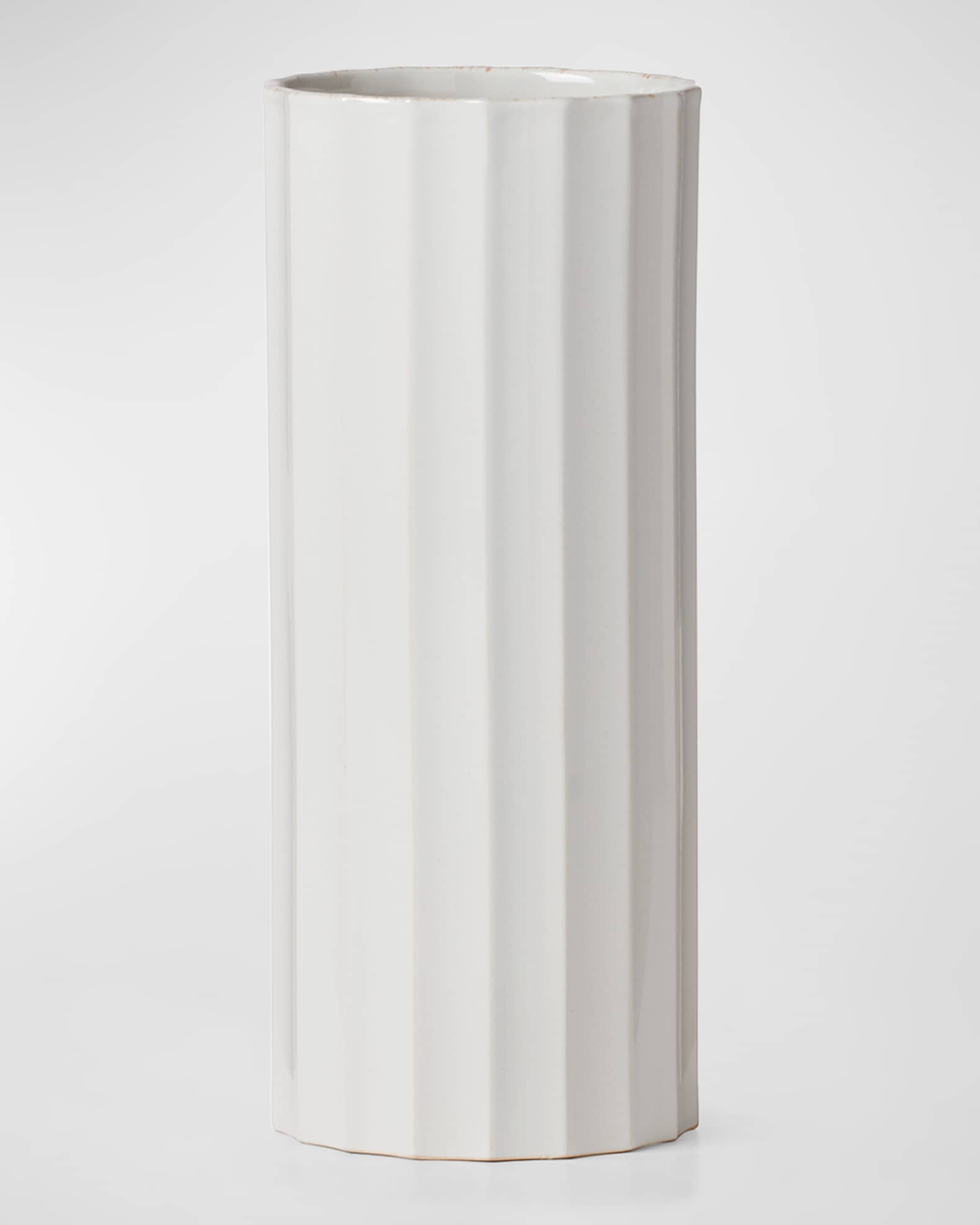 Lenox French Perle Scallop Cylinder Vase