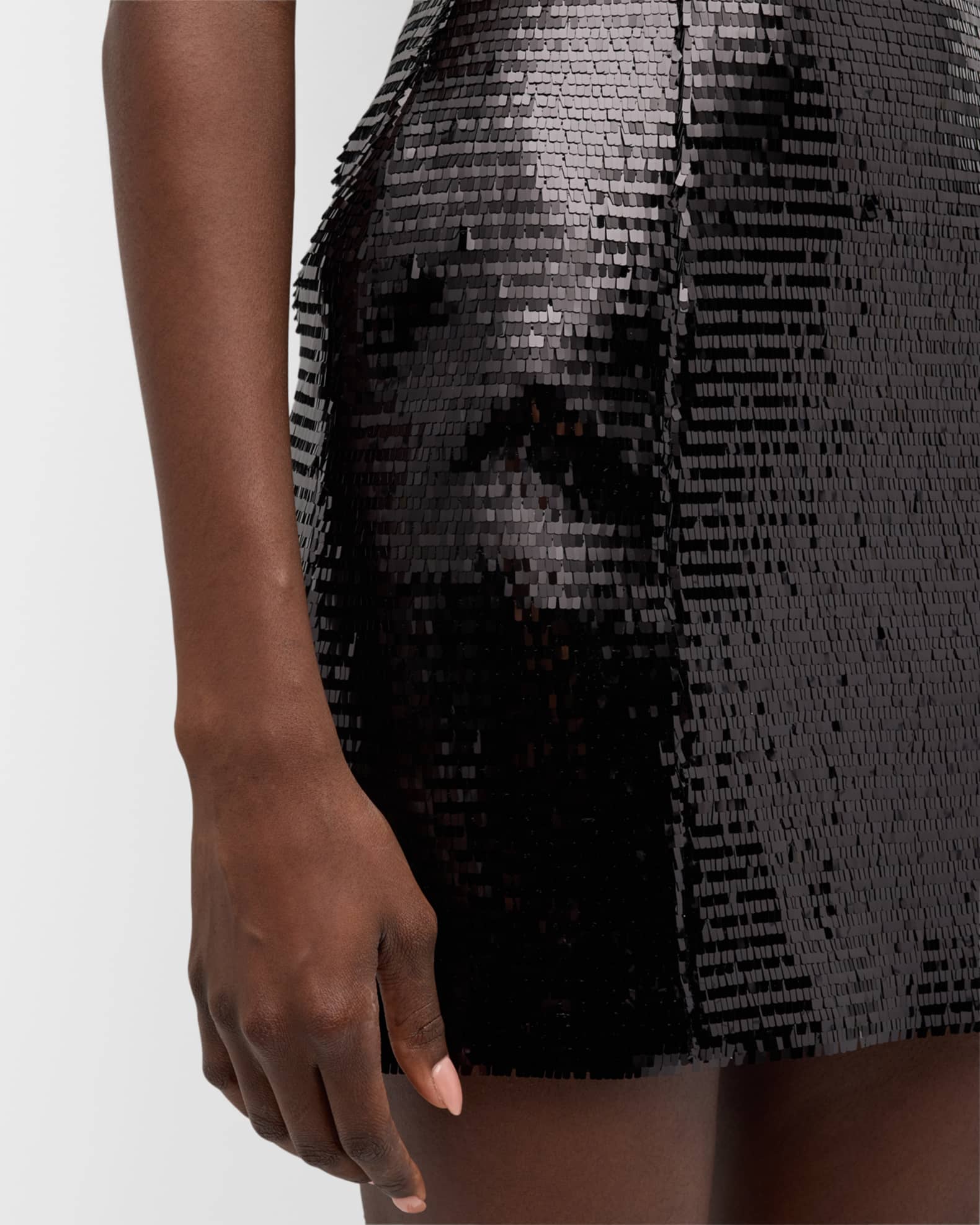 Elsie Ruched Sequin Mini Dress