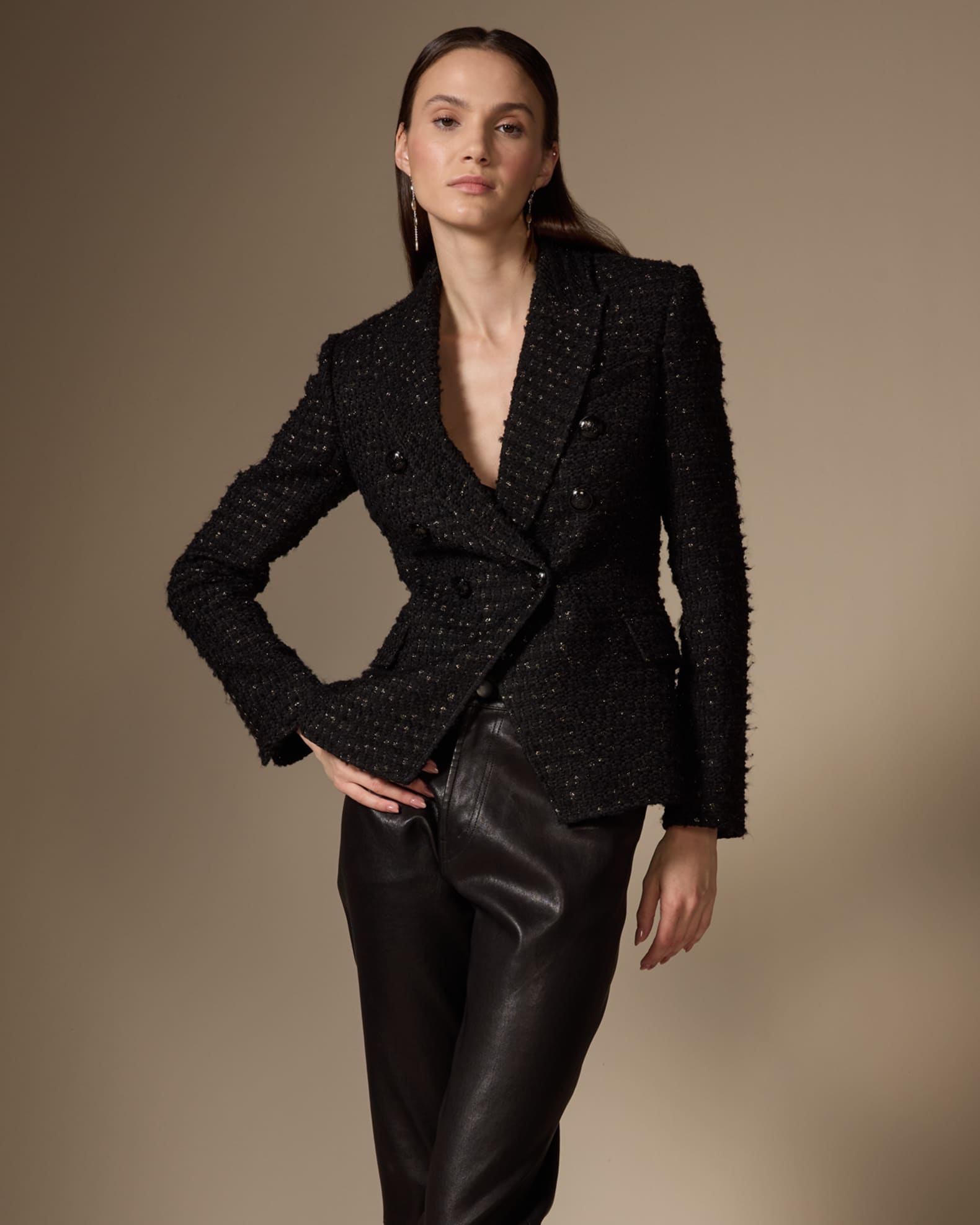 A.L.C. Chelsea Tweed Tailored Jacket | Neiman Marcus
