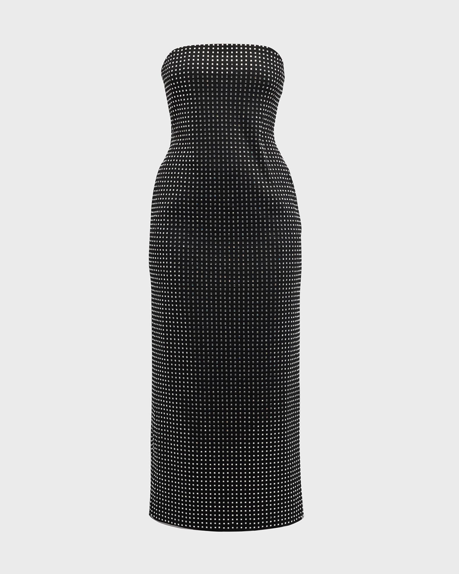 Elizabeth plunge midi dress sale
