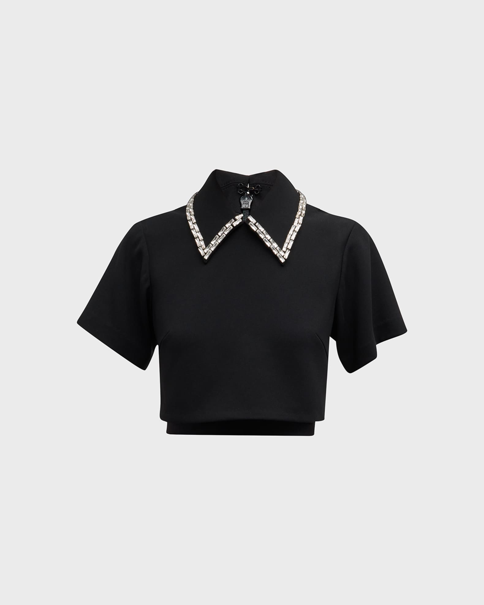 A.L.C. Lark Jewel-Embellished Crop Top | Neiman Marcus
