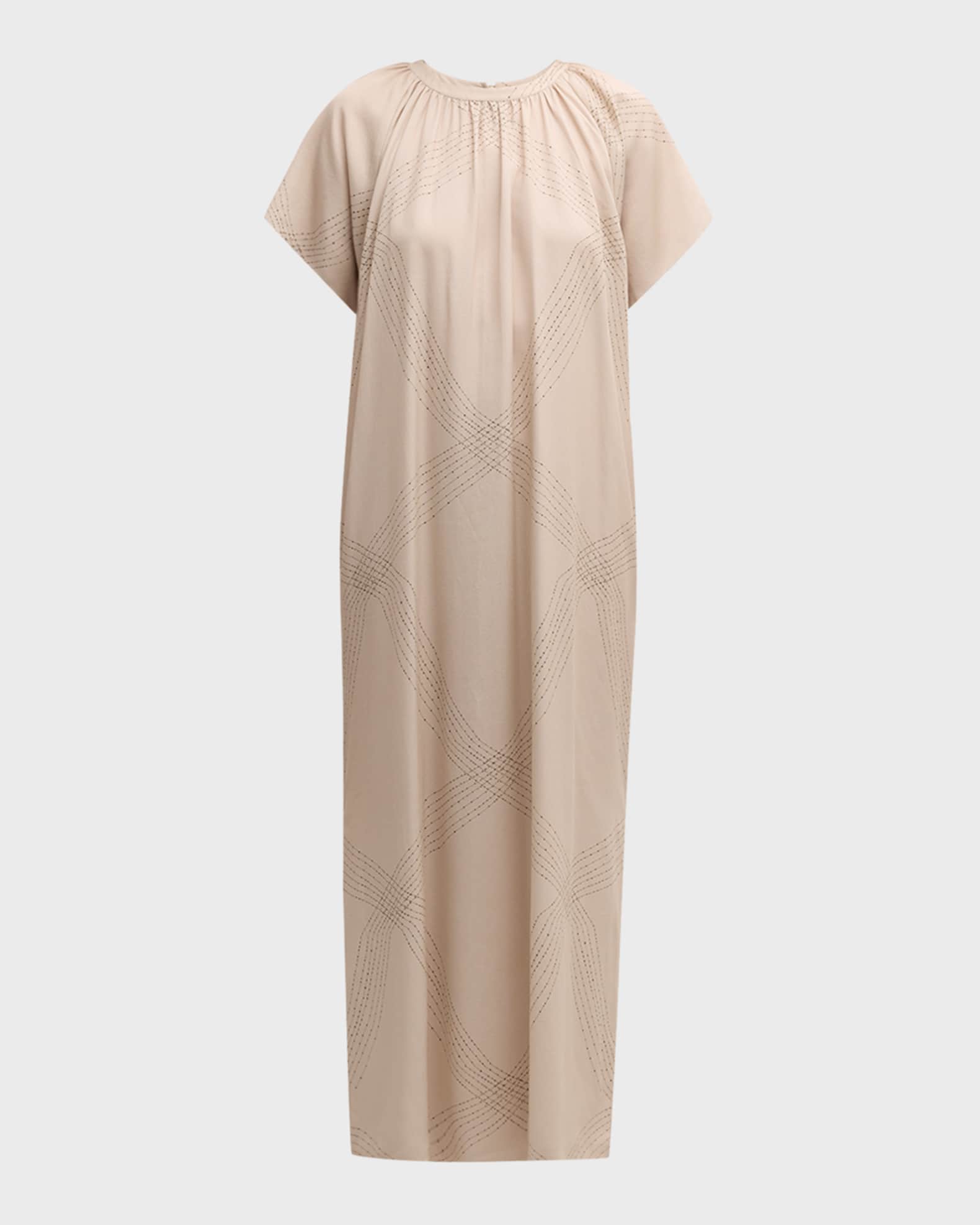 Foemina James GraphicPrint RaglanSleeve Maxi Dress Neiman Marcus