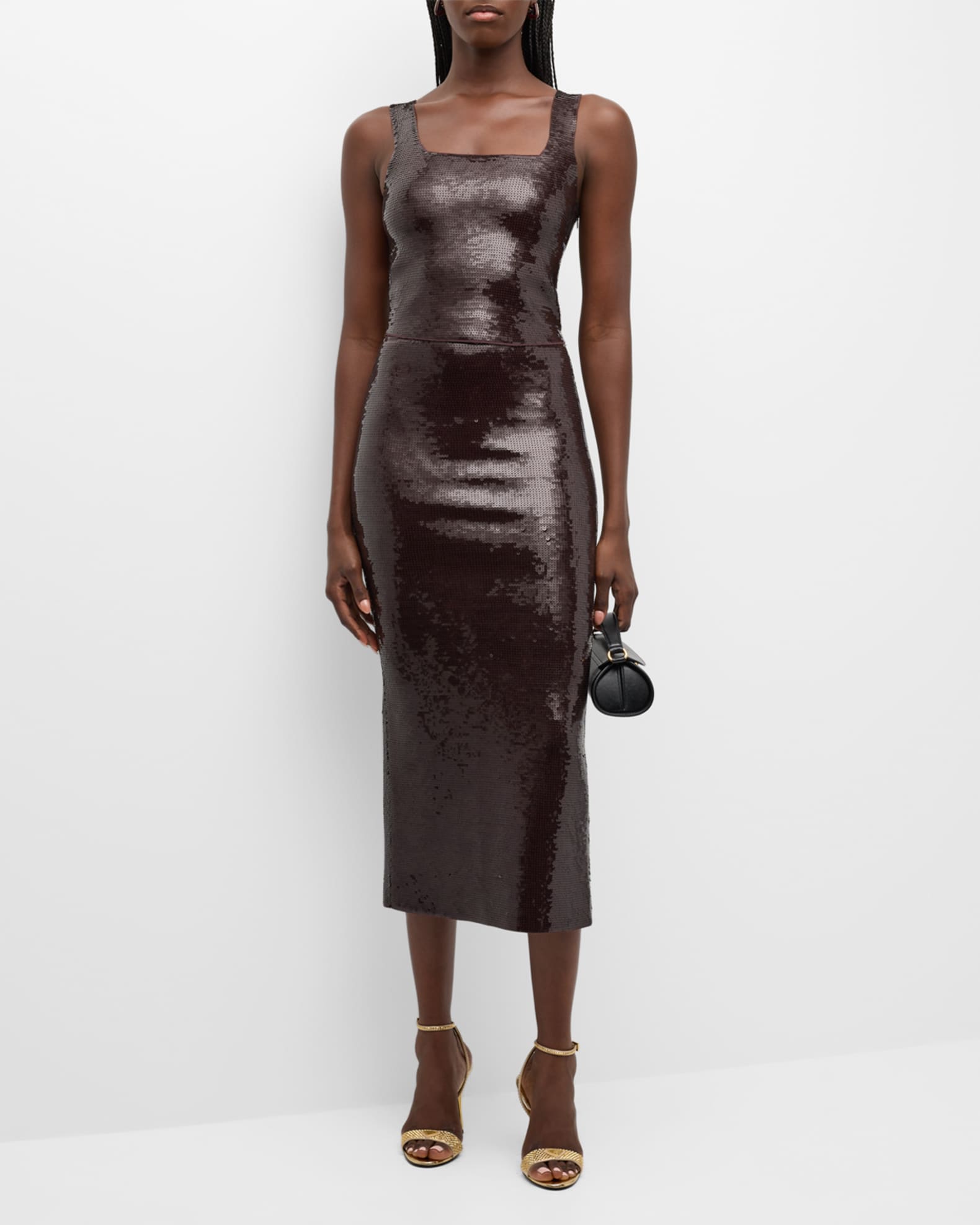 Joa sequin store midi skirt