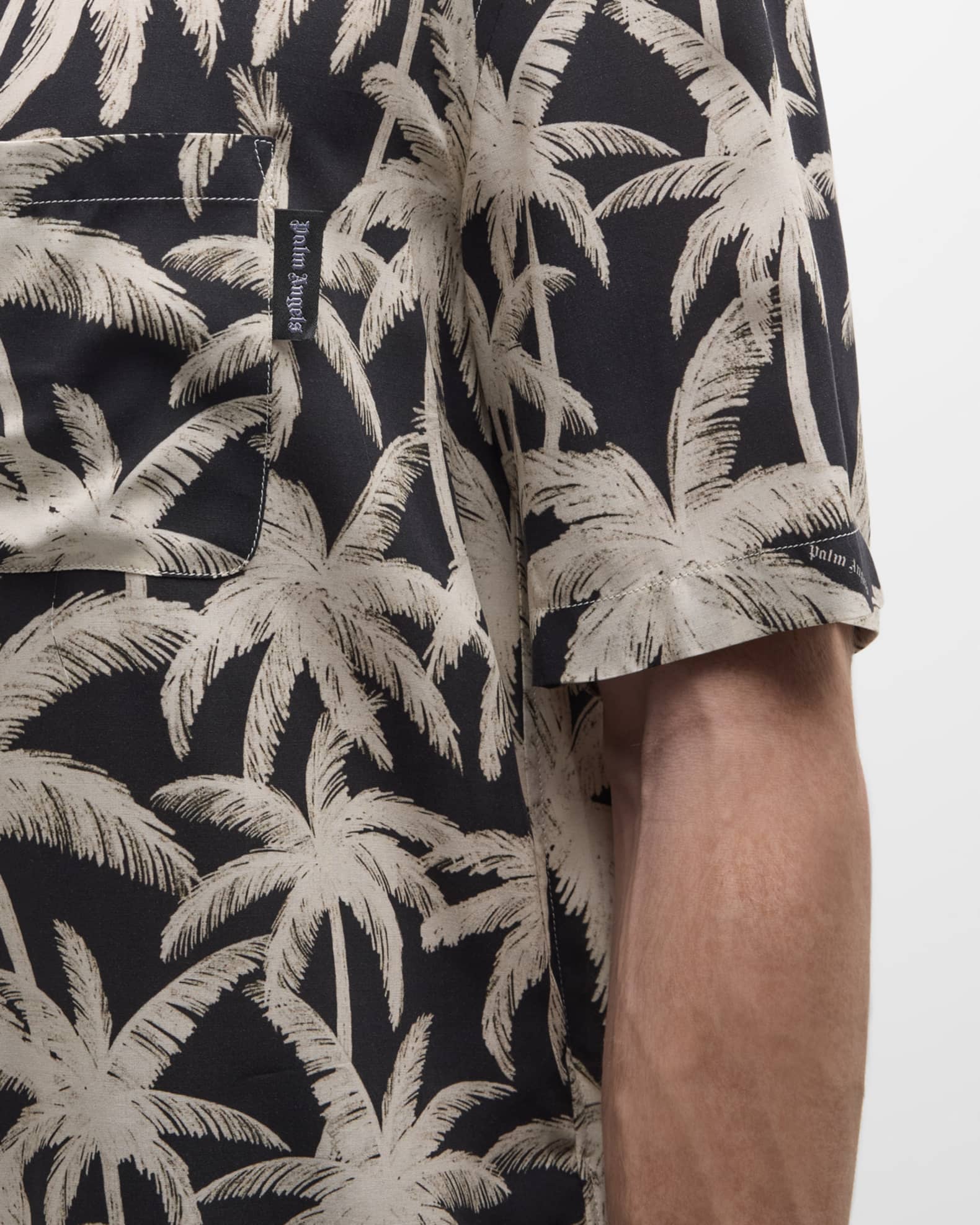 Palm Angels Men's Shirt Con Black
