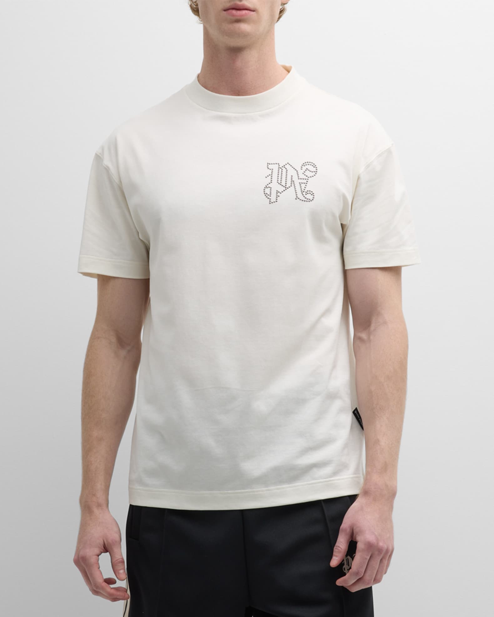 Palm Angels Black Monogram Slim T-Shirt