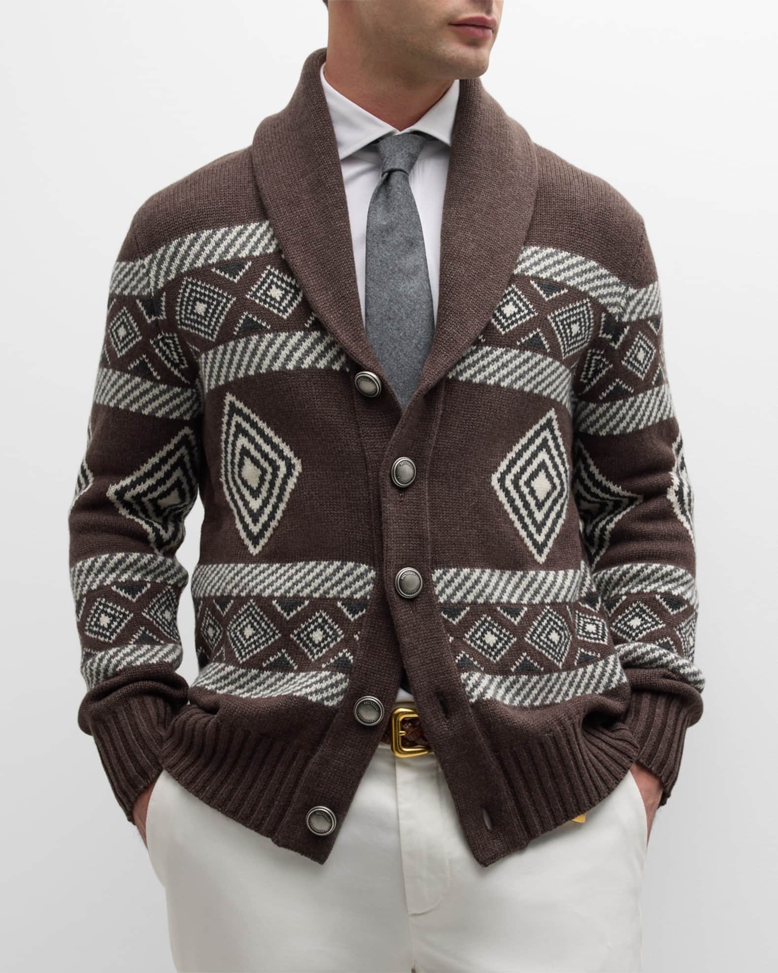 Mens tribal cardigan clearance