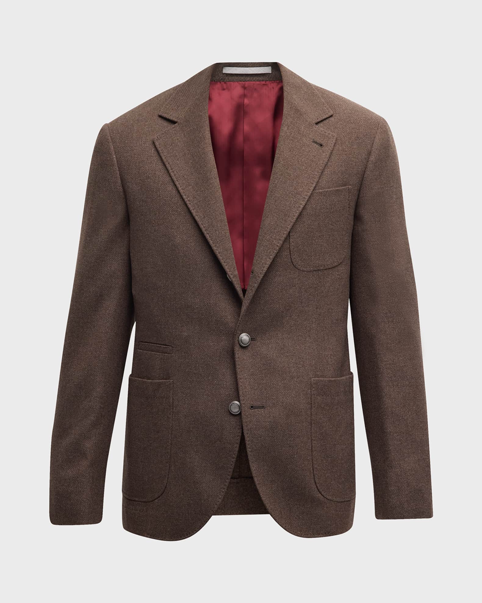 Brunello Cucinelli Men's Patch Pocket TwoButton Sport Coat Neiman Marcus