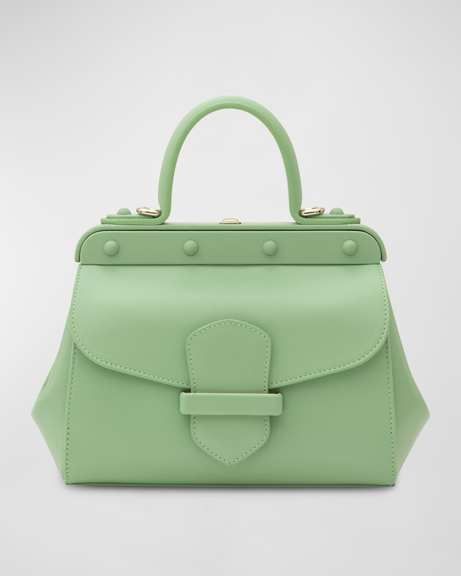 Margherita Small Leather Top-Handle Bag 0