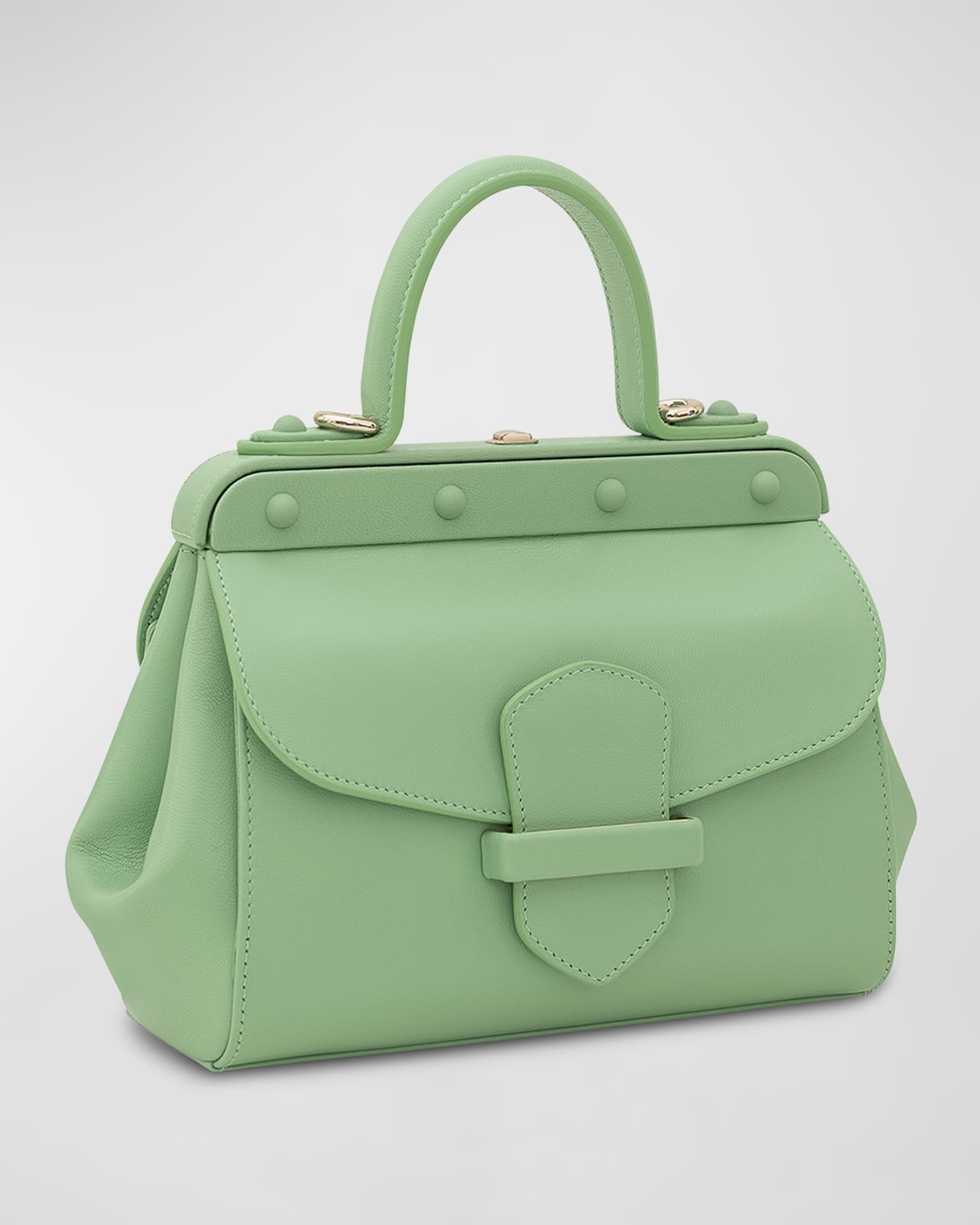 Margherita Small Leather Top-Handle Bag 1