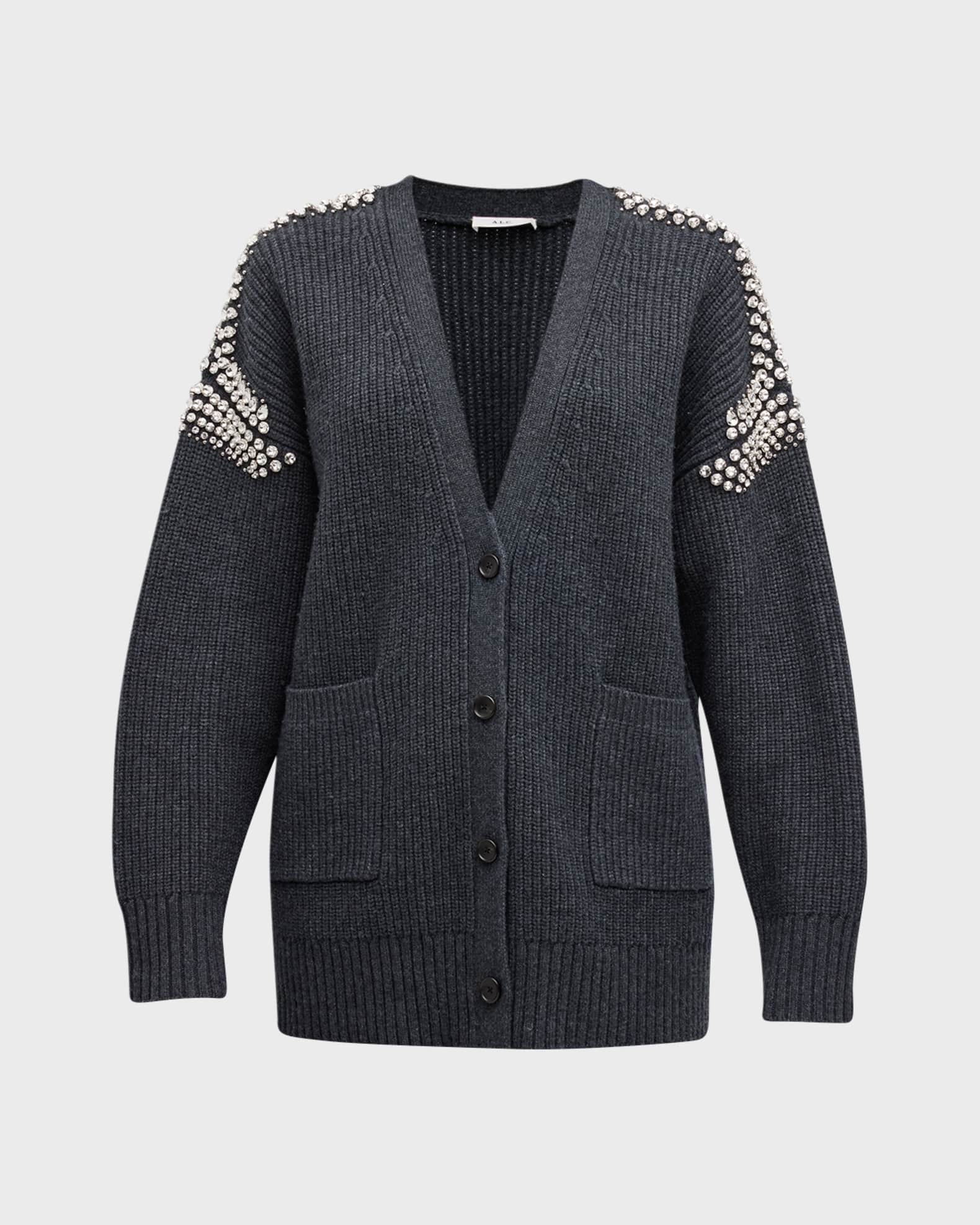 Jewel embellished sweater outlet