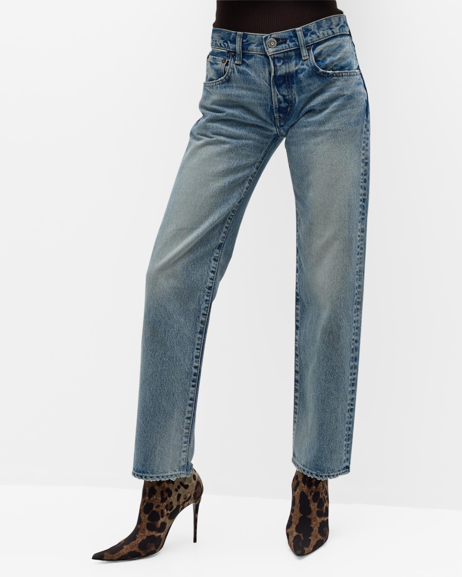 Jeans MOUSSY VINTAGE Donna Taglia 25 – Light Blue Distressed – Nuovi Con Taglia - Foto 3