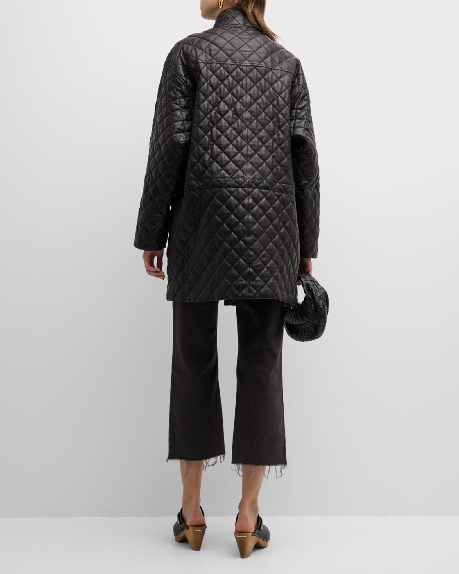 FRAME Quilted Leather Parka | Neiman Marcus