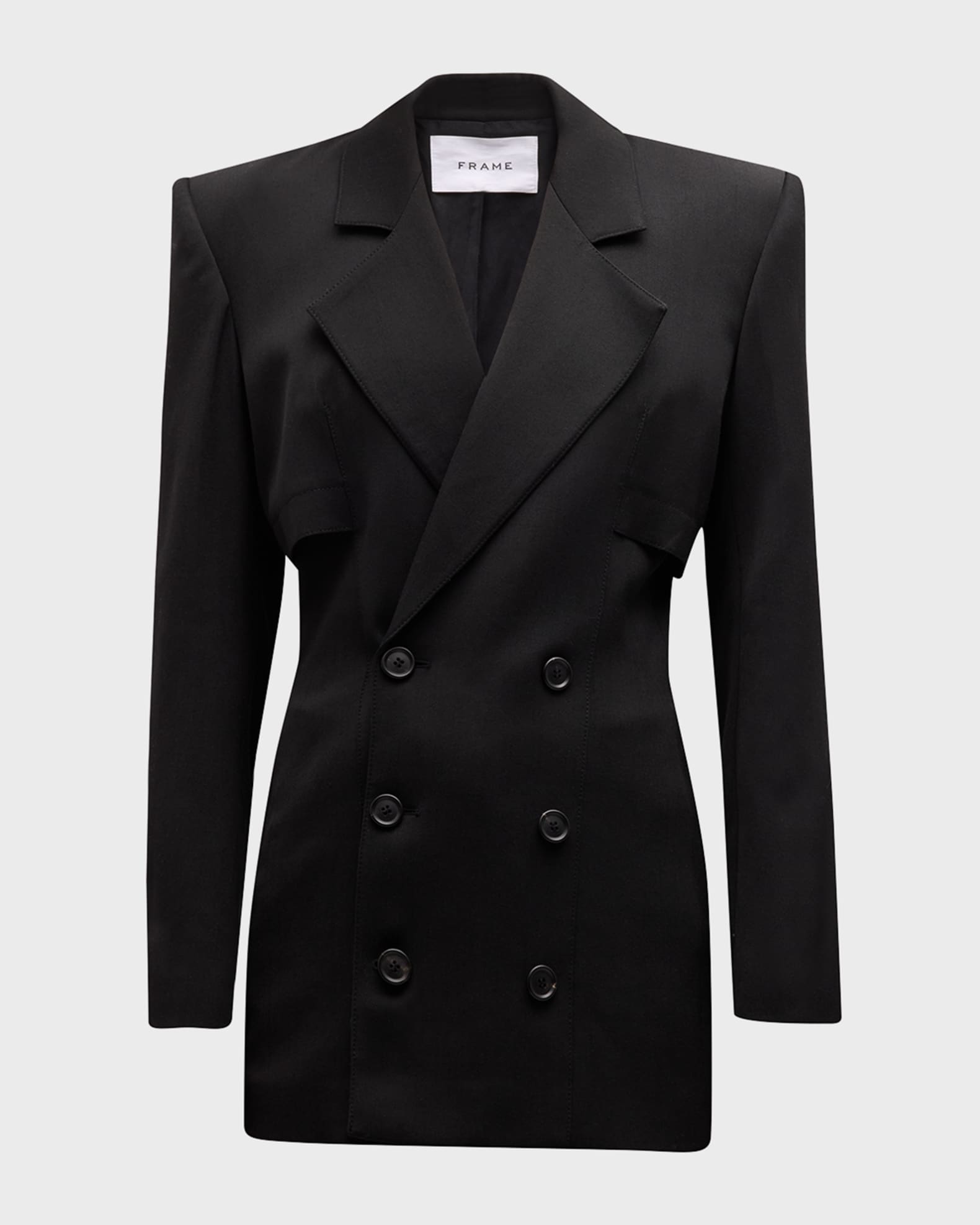 FRAME Double-Breasted Storm Flap Blazer