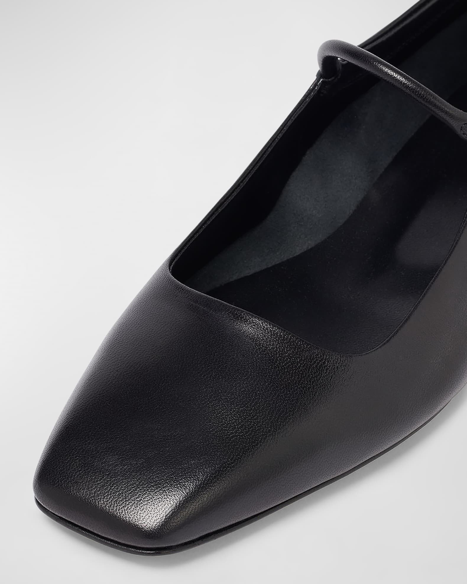 Aeyde Uma Leather Mary Jane Ballerina Flats | Neiman Marcus