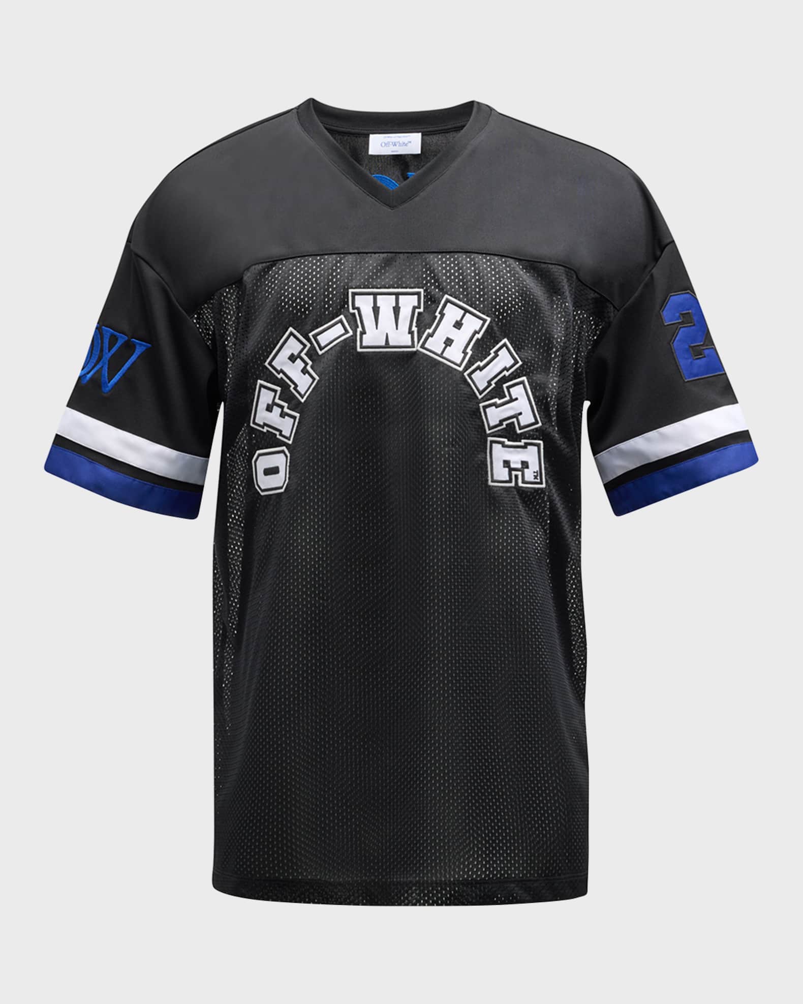 Off white football tee hot sale