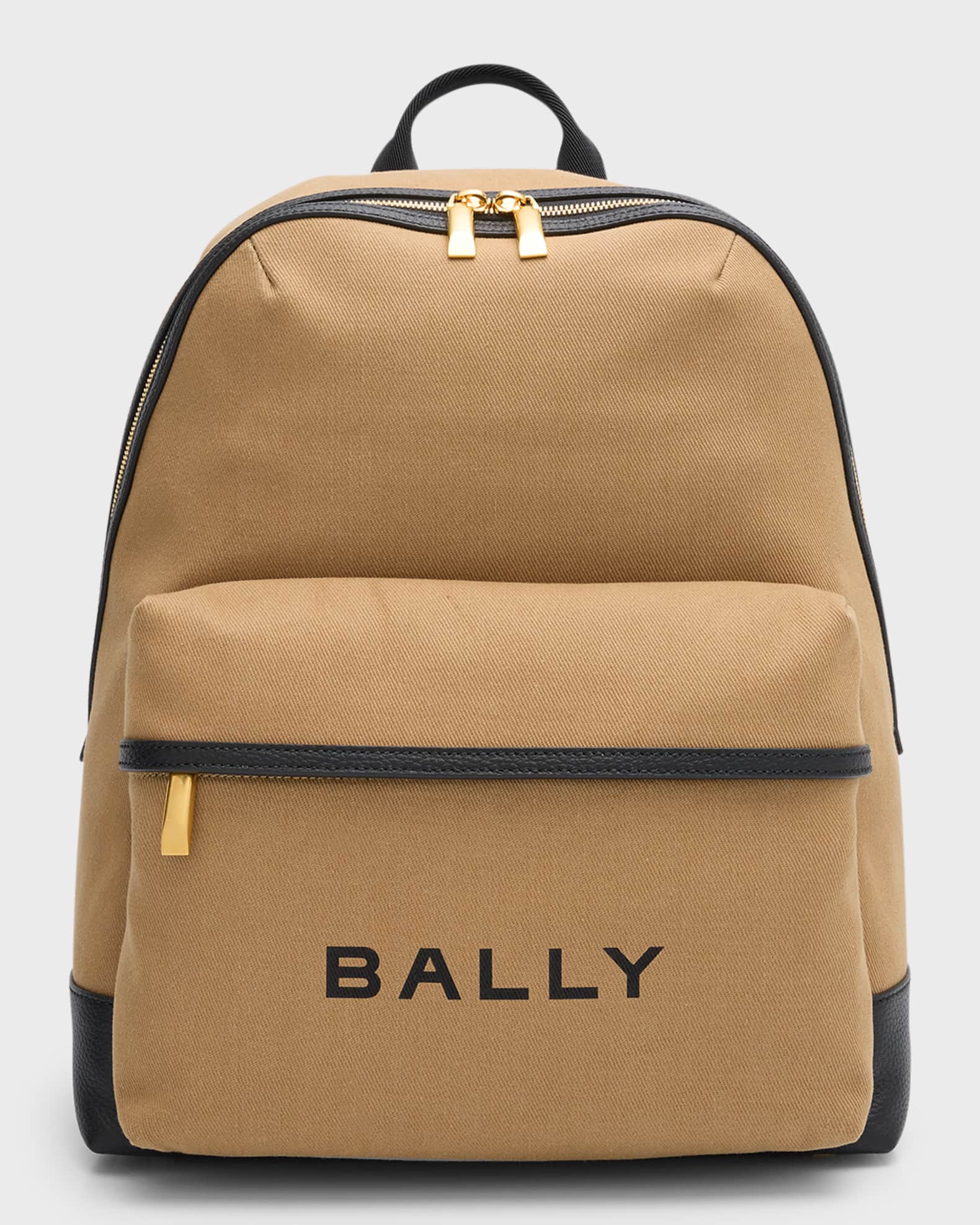Men s Treck Fabric and Leather Backpack