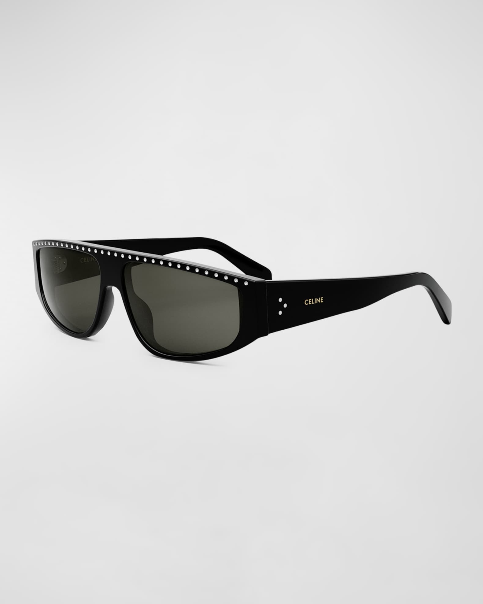 Celine Men s Animation Acetate Rectangle Sunglasses Neiman Marcus