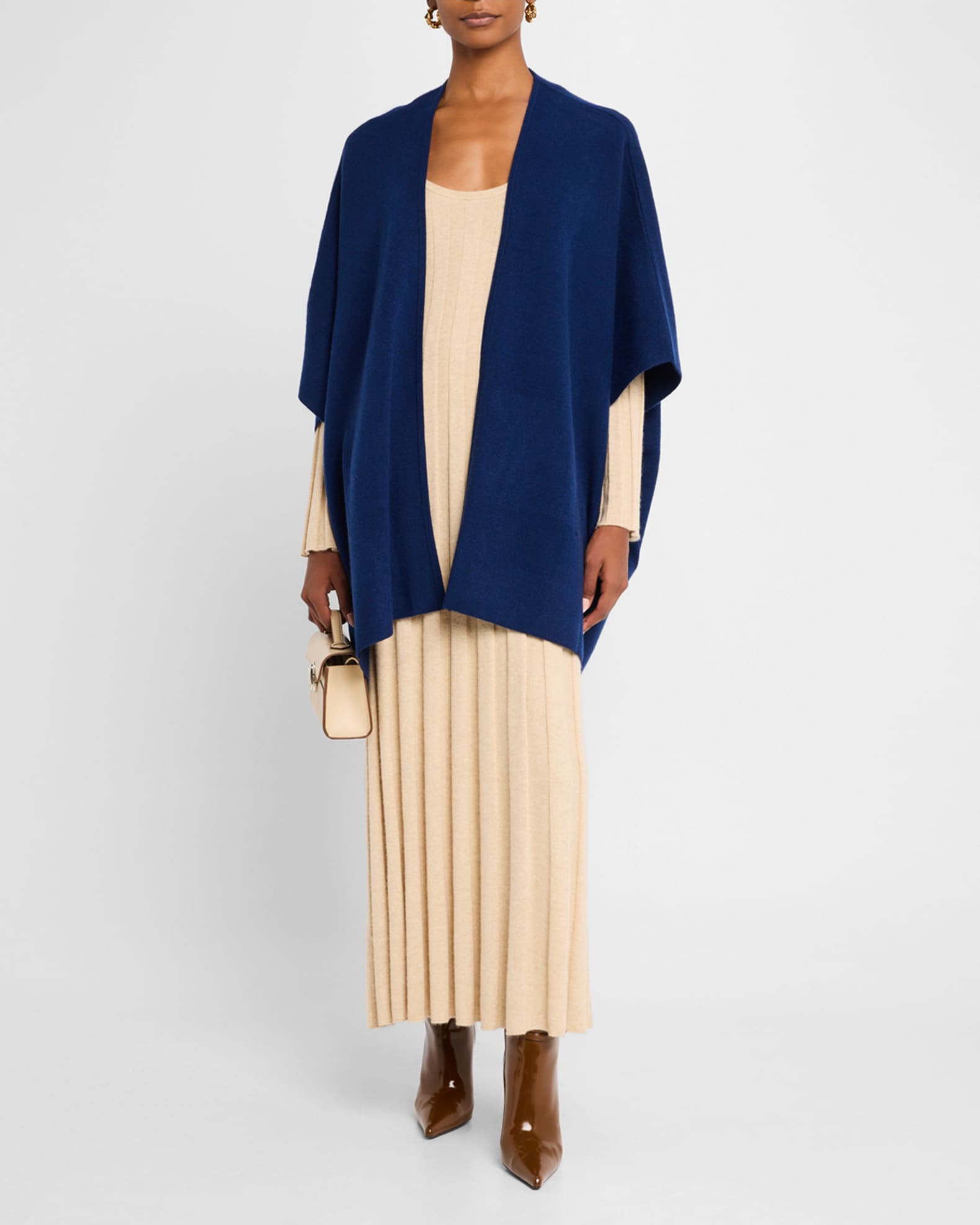 Cashmere Double Knit Cape  1