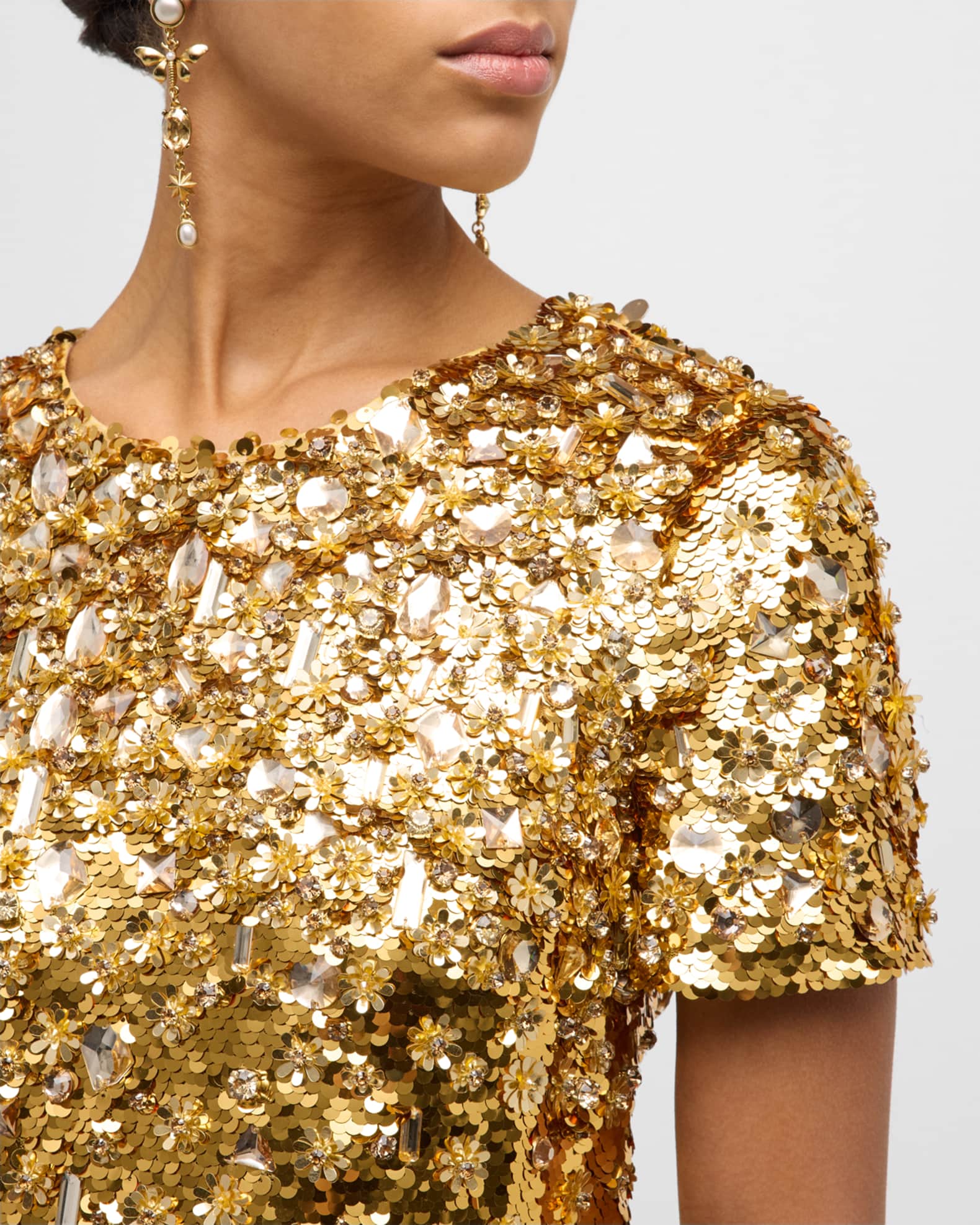 Carolina herrera clearance sequin dress