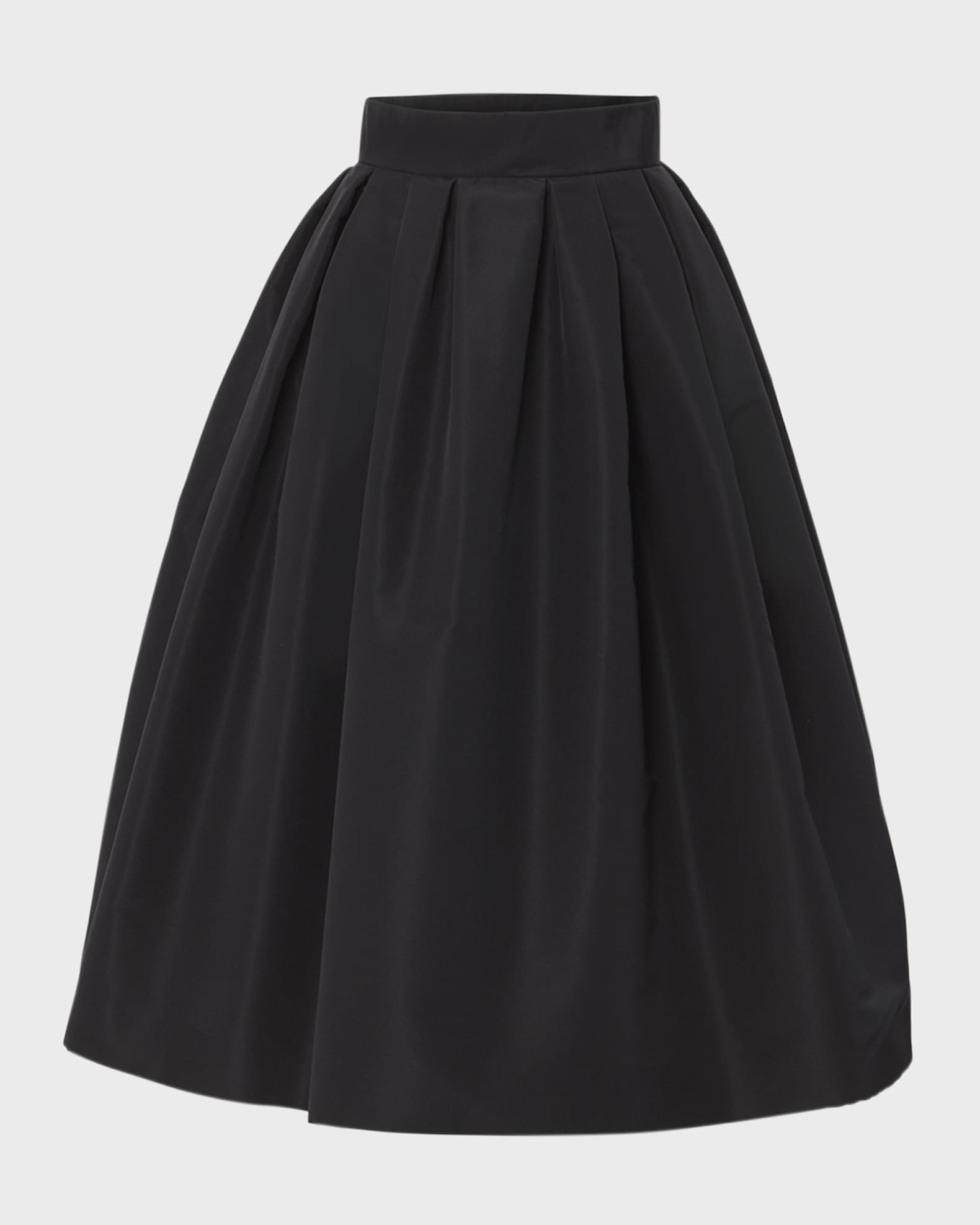 Carolina Herrera High-Waist Pleated Full Midi Skirt | Neiman Marcus