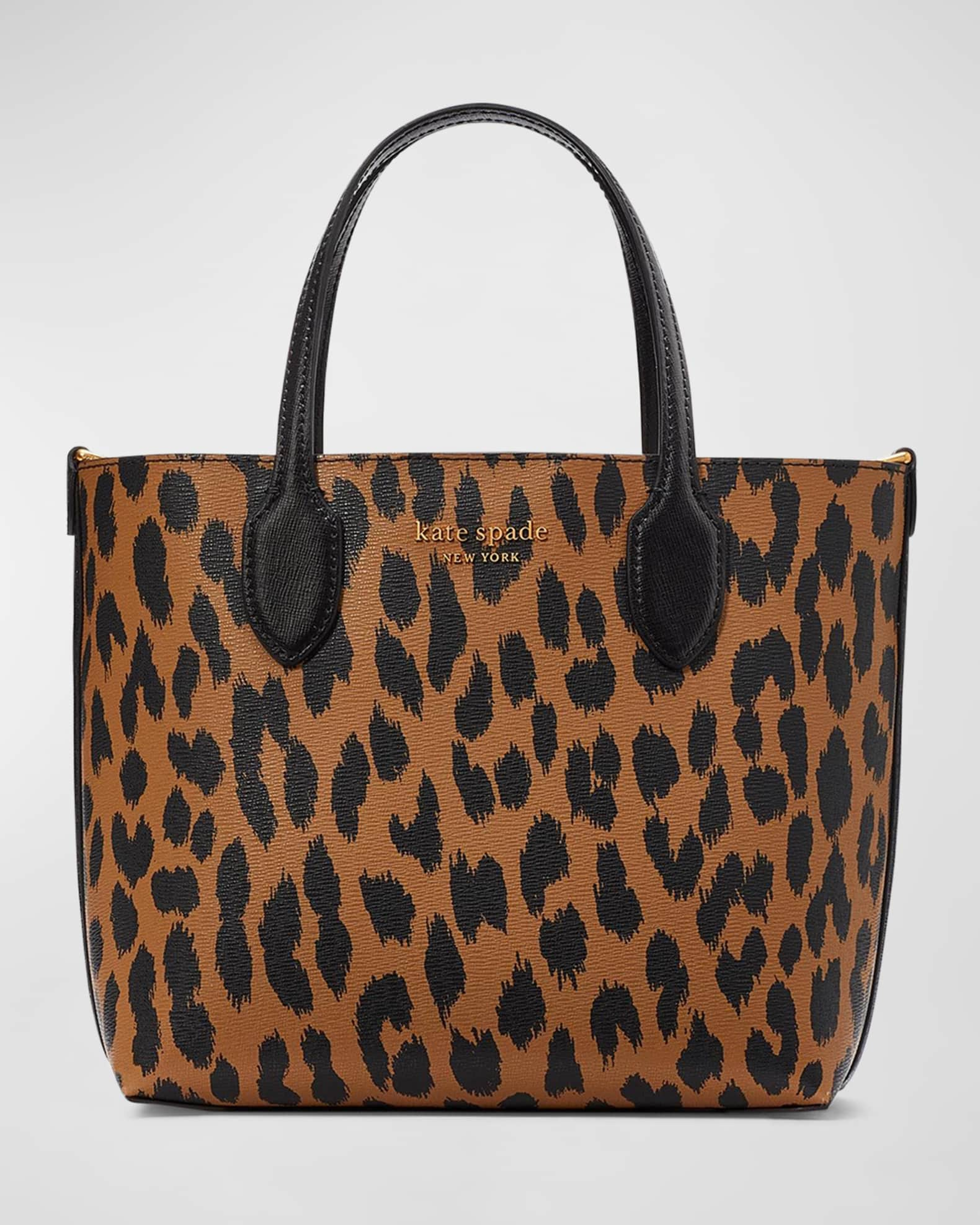 Kate Spade New York Bleecker Modern Leopard Medium Crossbody Tote Bag - Tobacco