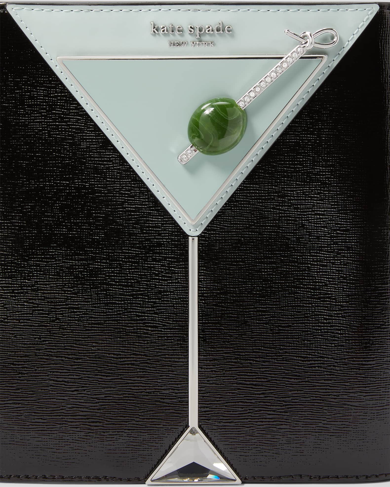 Shaken Not Stirred Martini Embellished Top Handle Crossbody