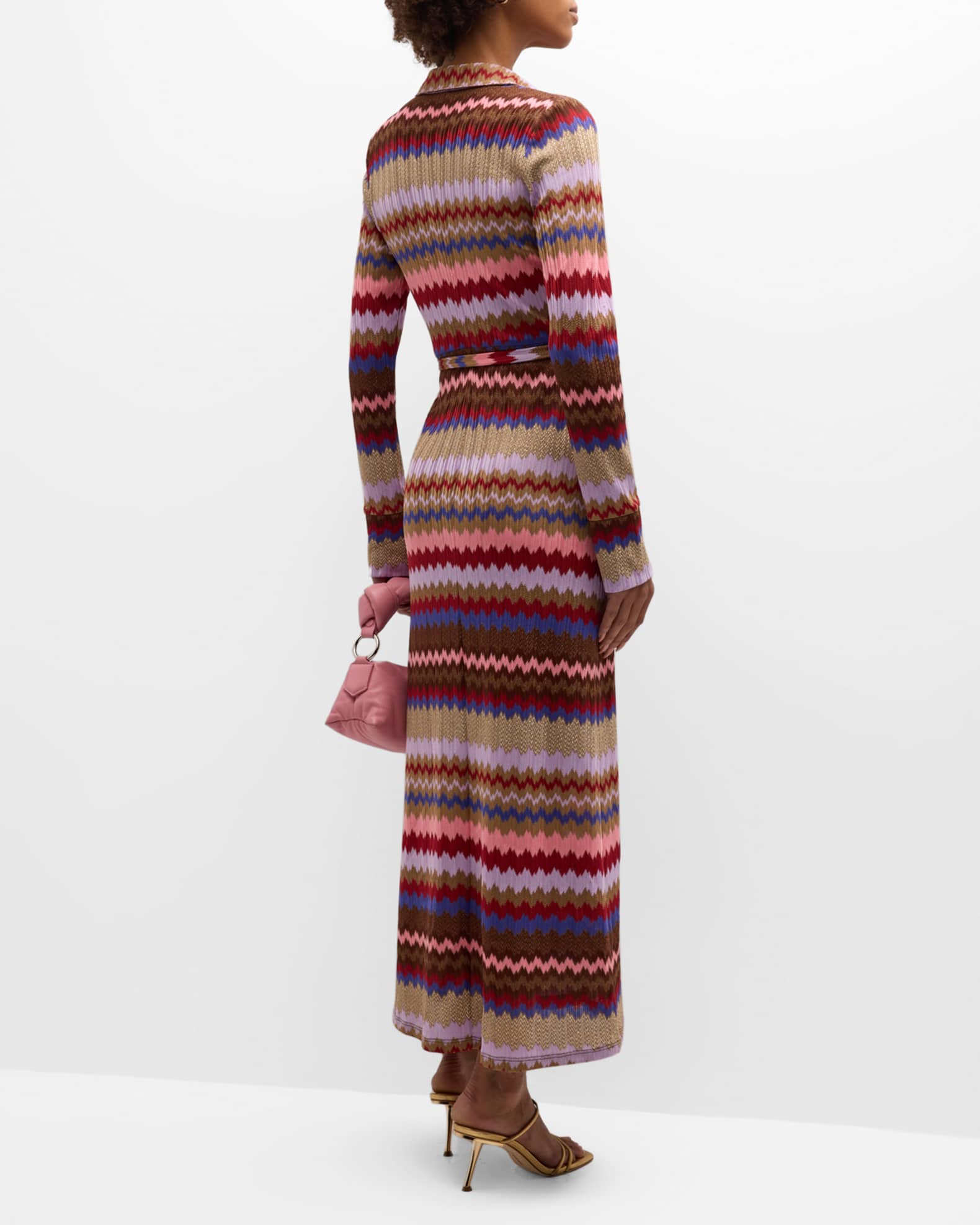 Ramy Brook Galilea Chevron Knit Dress | Neiman Marcus
