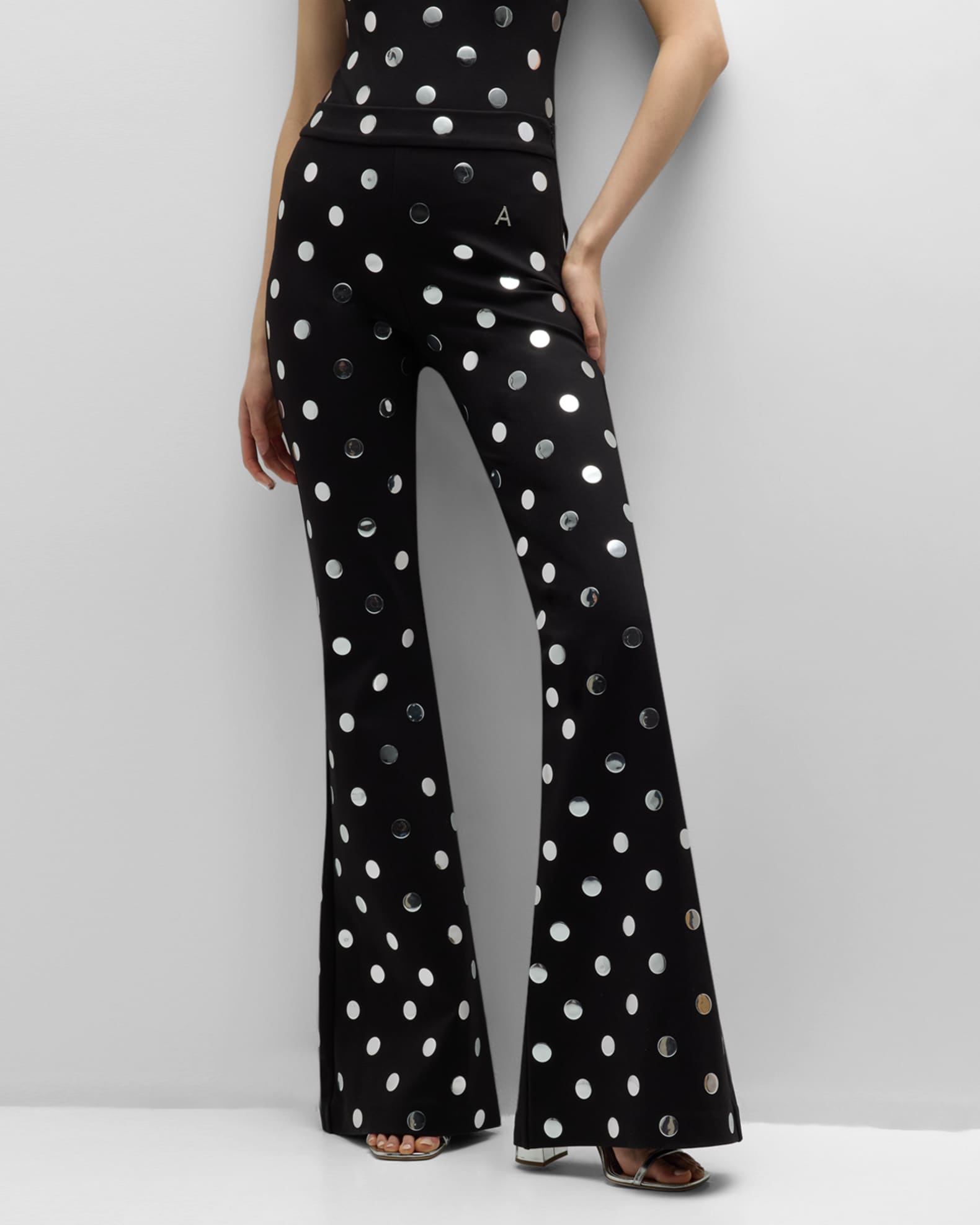 Polka dot 2025 flare pants