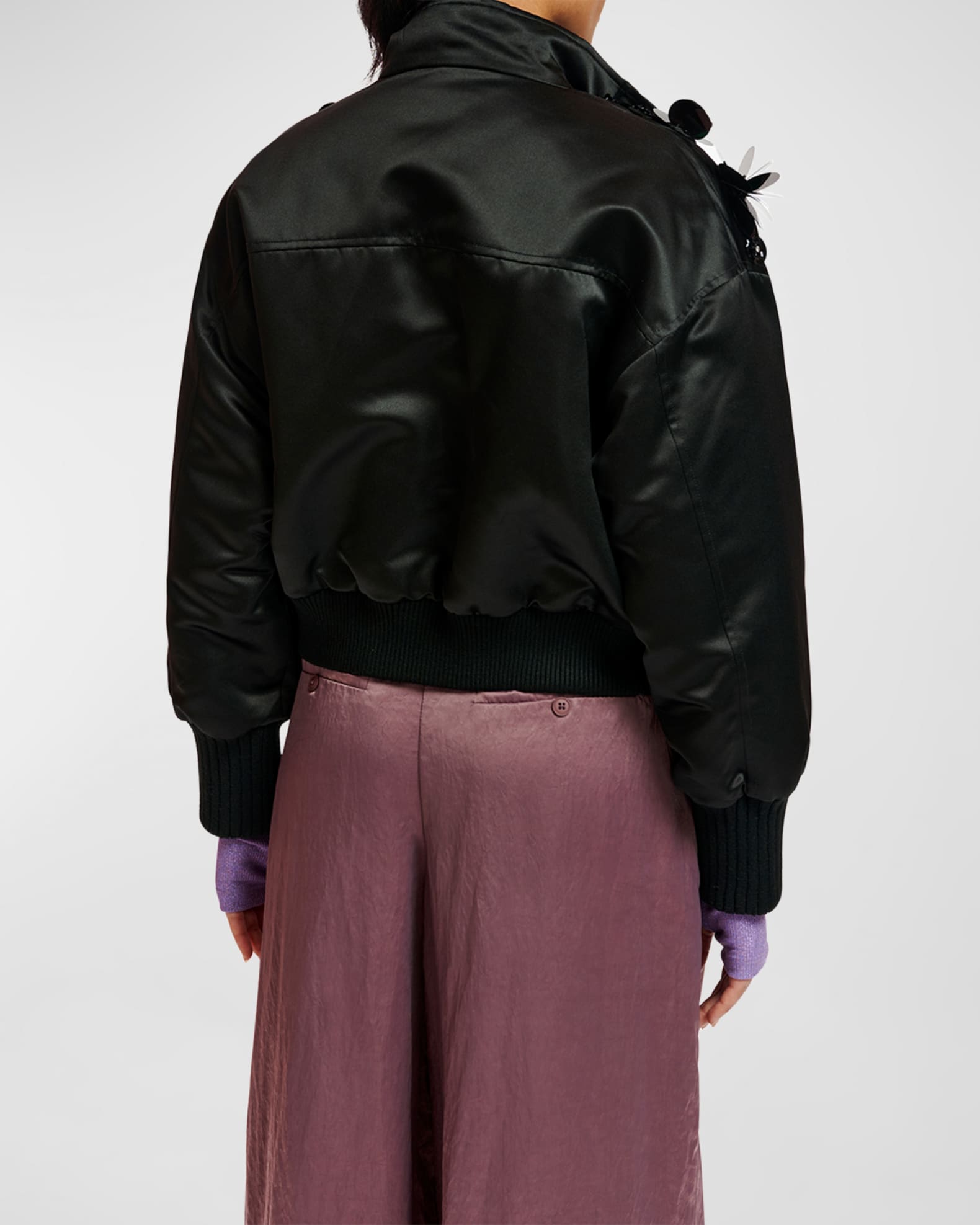 Essentiel Antwerp Erobo Sequin Embroidered Bomber Jacket | Neiman Marcus