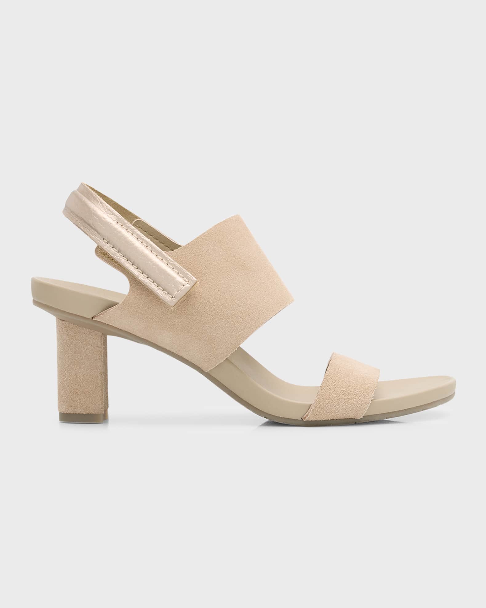 Pedro Garcia Collins Suede Dual-Band Slingback Sandals