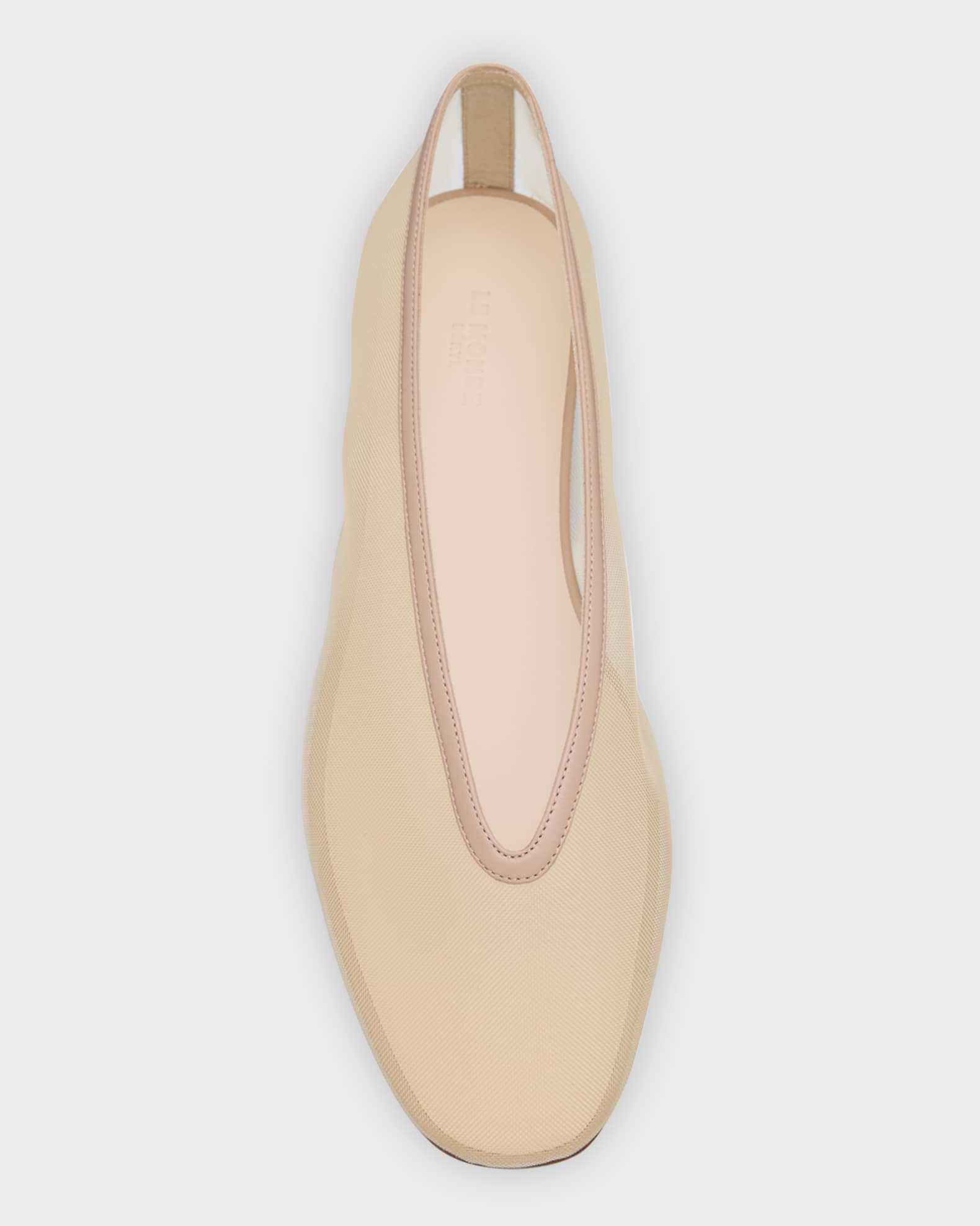 Le Monde Beryl Luna Sheer Mesh Ballerina Flats | Neiman Marcus