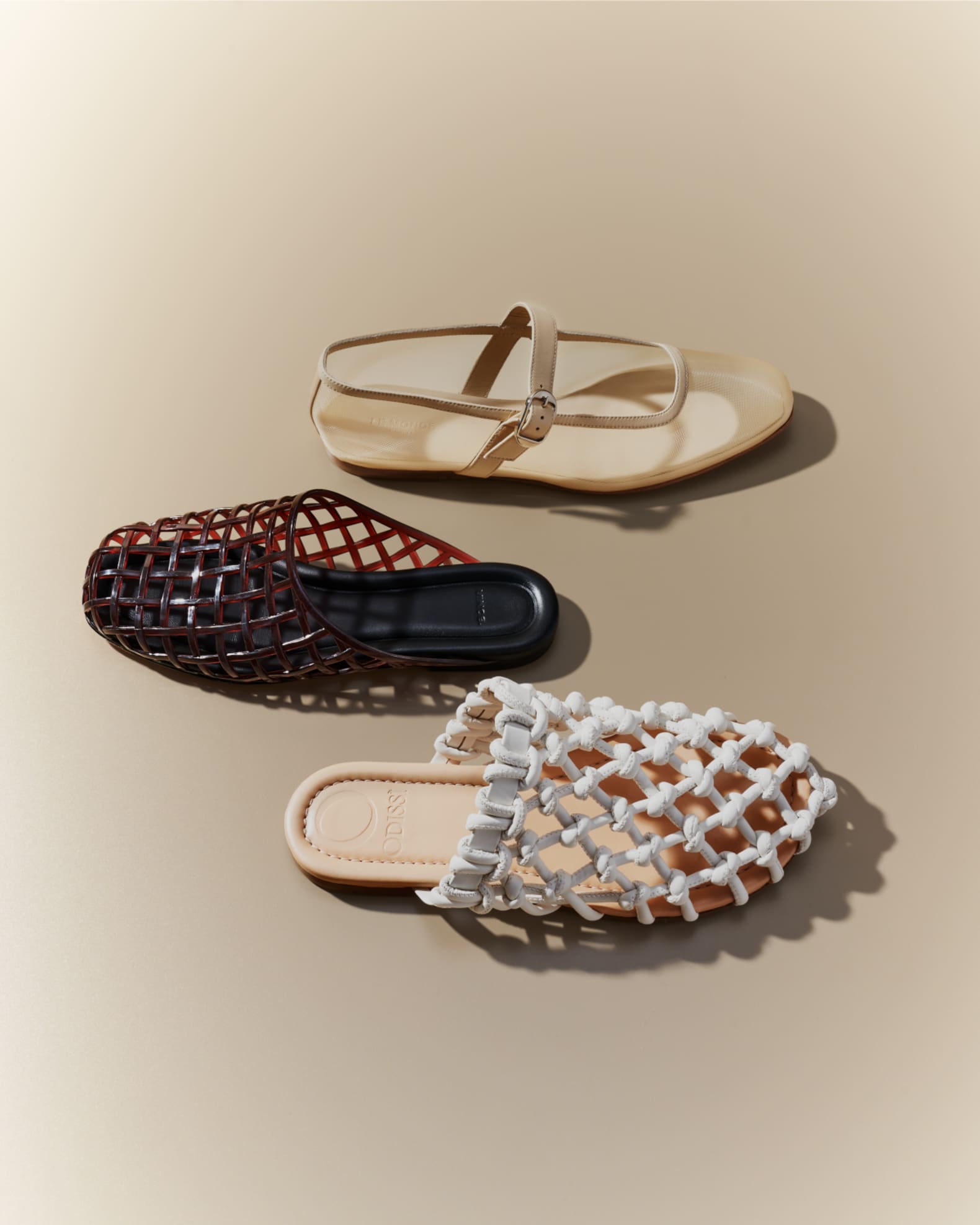 Le Monde Beryl Mesh Mary Jane Ballerina Flats | Neiman Marcus