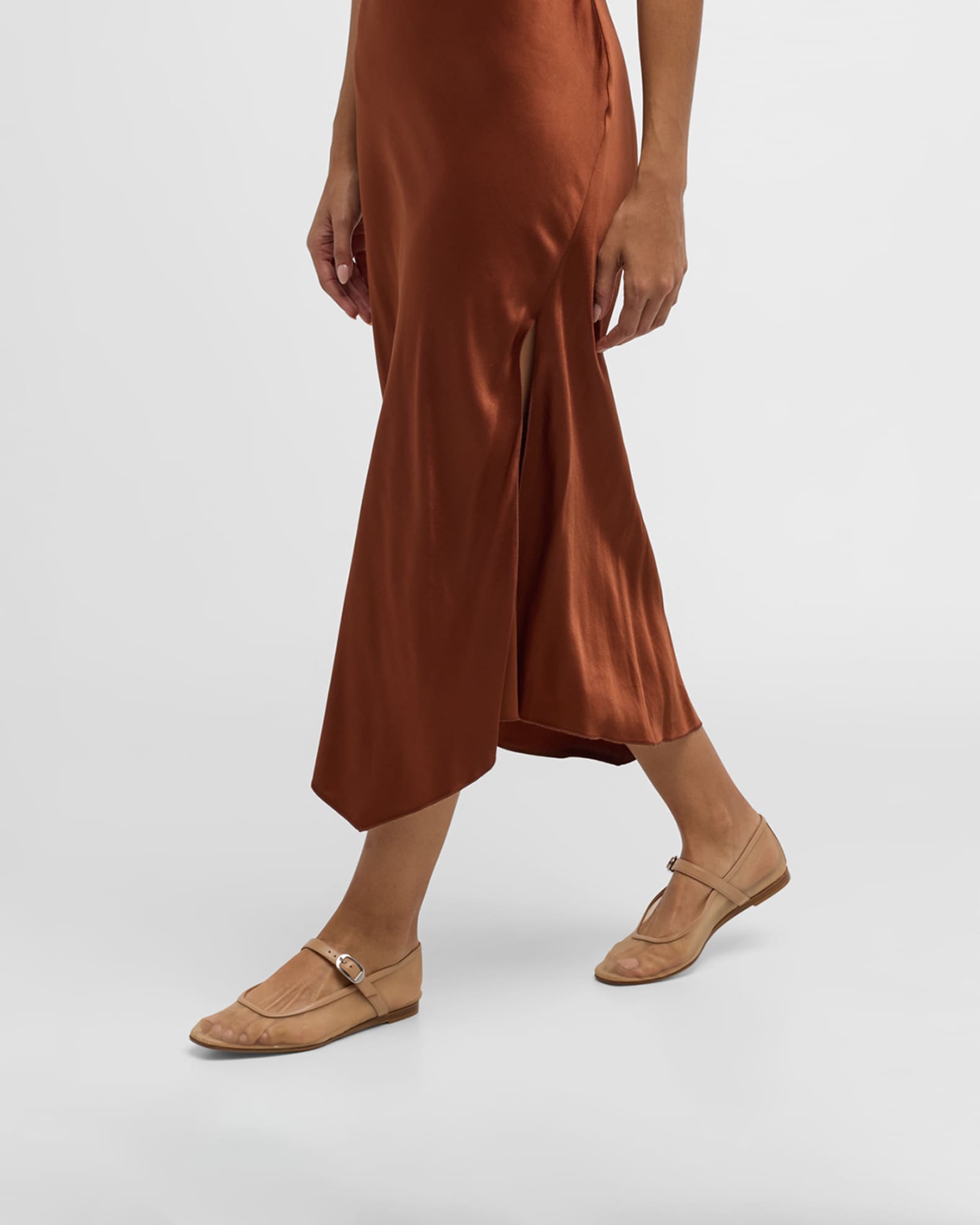 Le Monde Beryl Mesh Mary Jane Ballerina Flats | Neiman Marcus