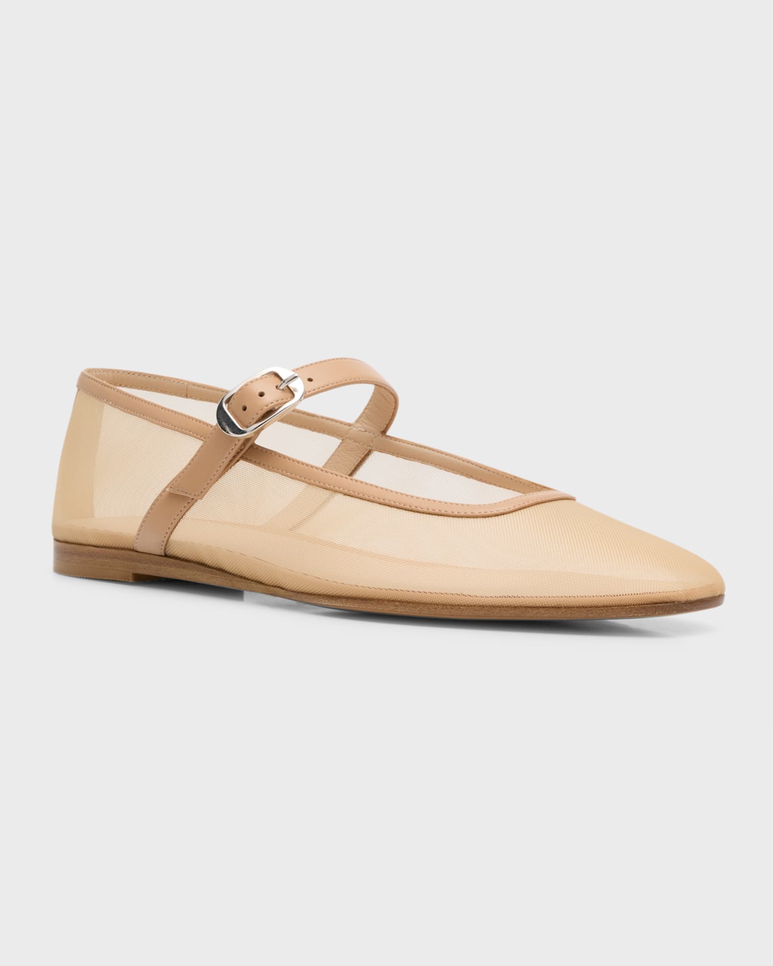 Le Monde Beryl Mesh Mary Jane Ballerina Flats | Neiman Marcus