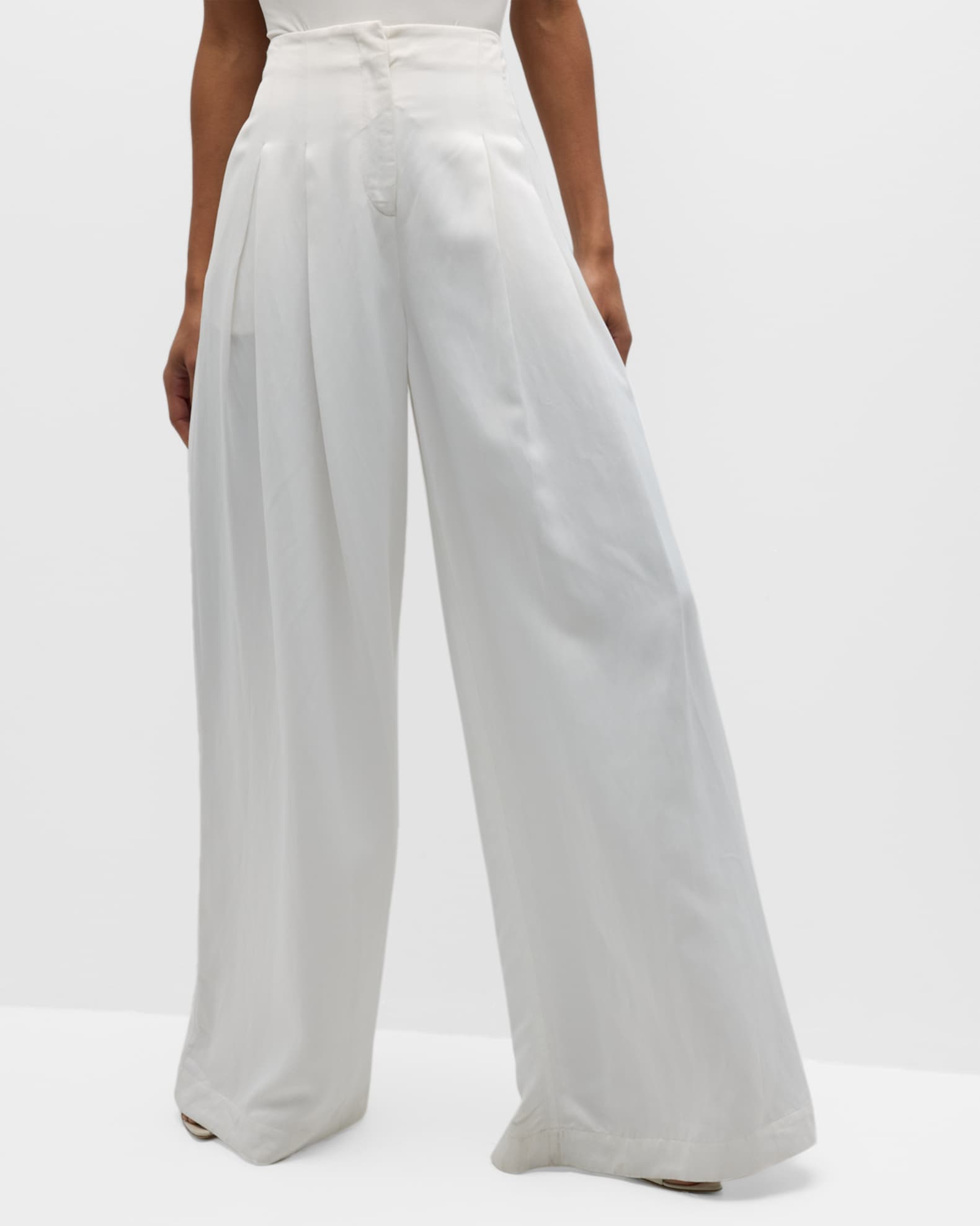 Drew linen wide leg pants outlet
