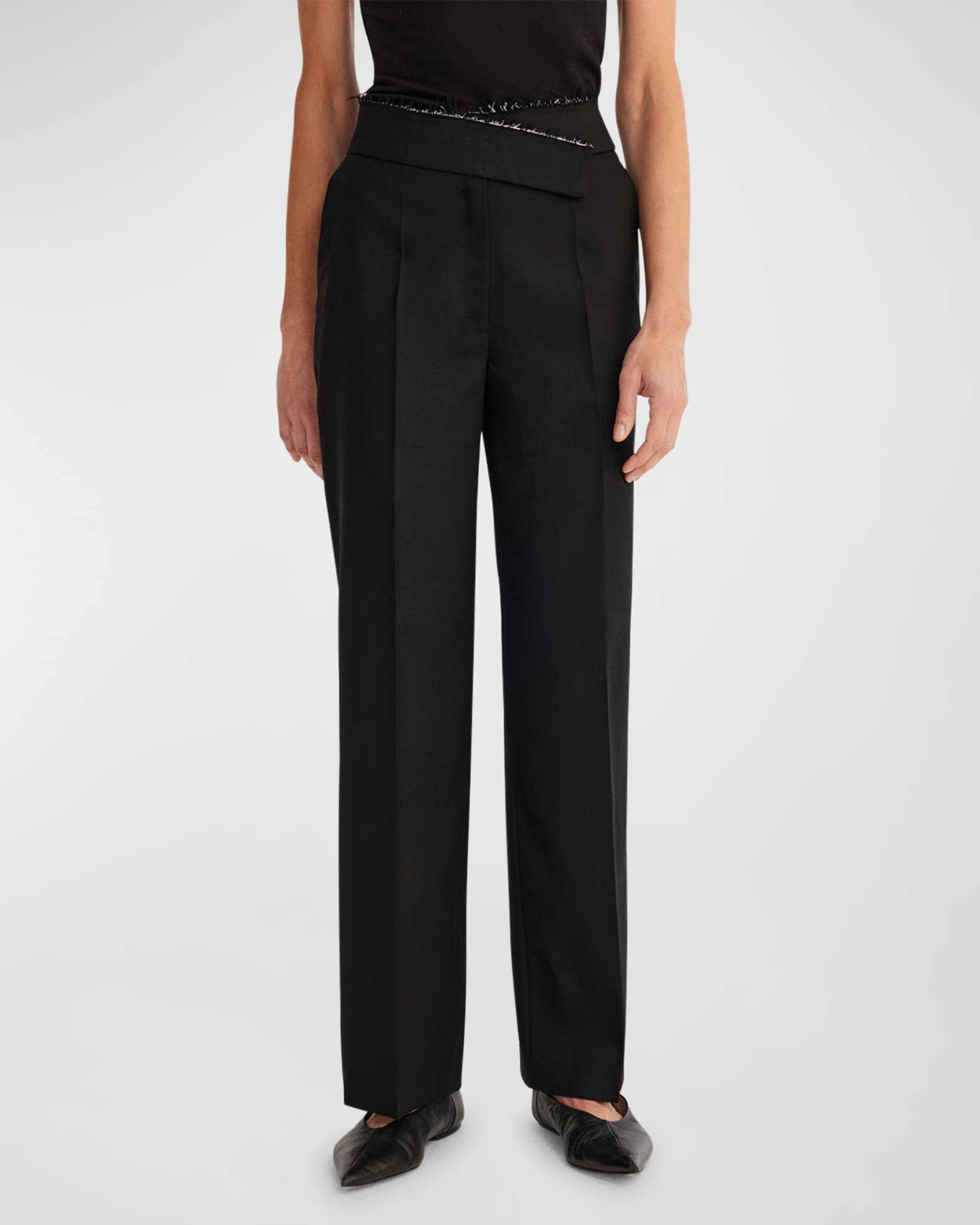 Rohe Women's Silk Trousers FINESTRIPE