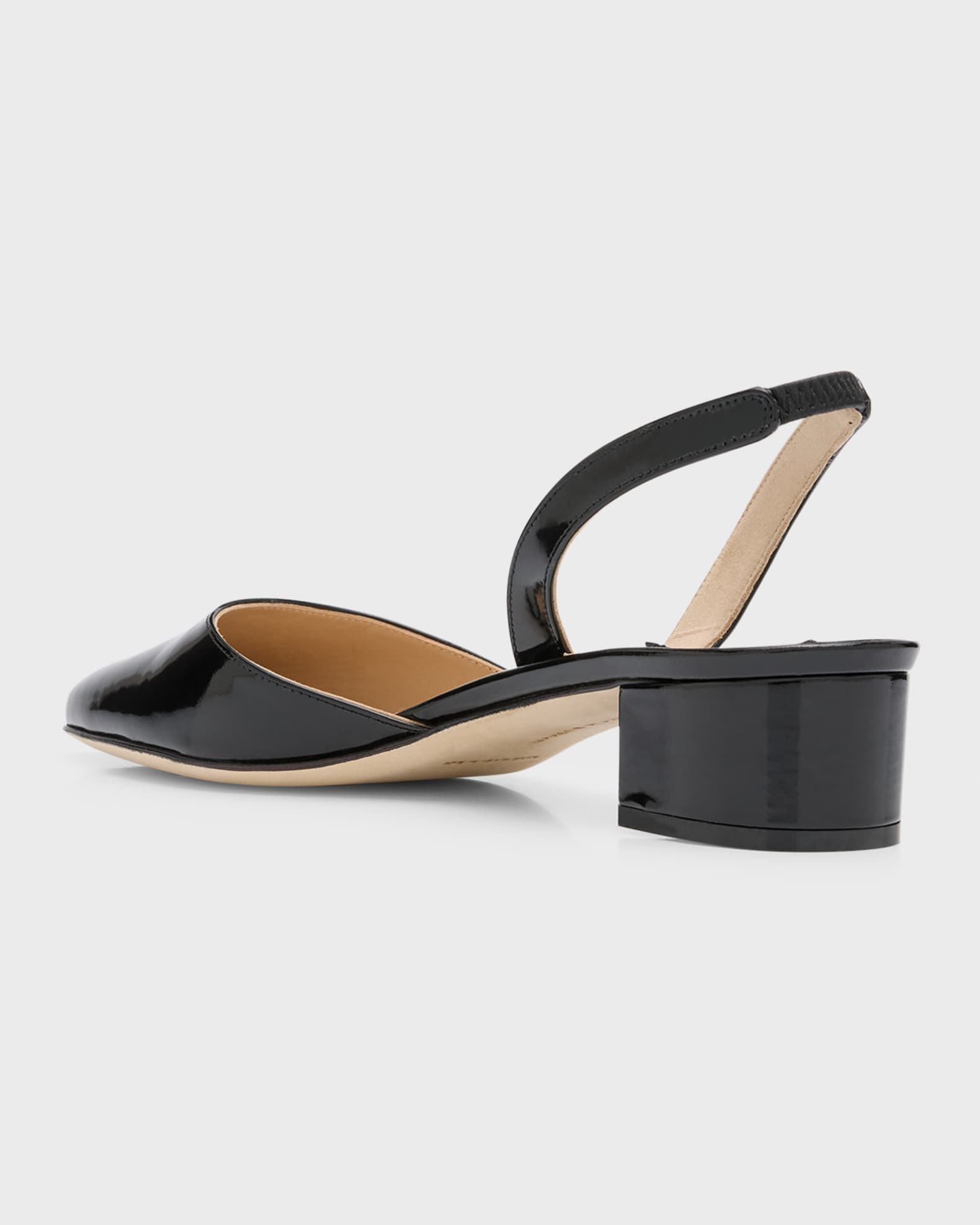 Manolo Blahnik Aspro Leather Slingback Ballerina Pumps Neiman Marcus