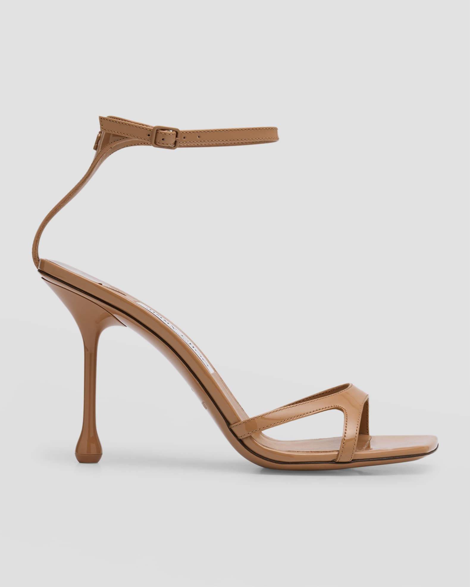 Jimmy Choo Ixia Patent Ankle Strap Sandals Neiman Marcus