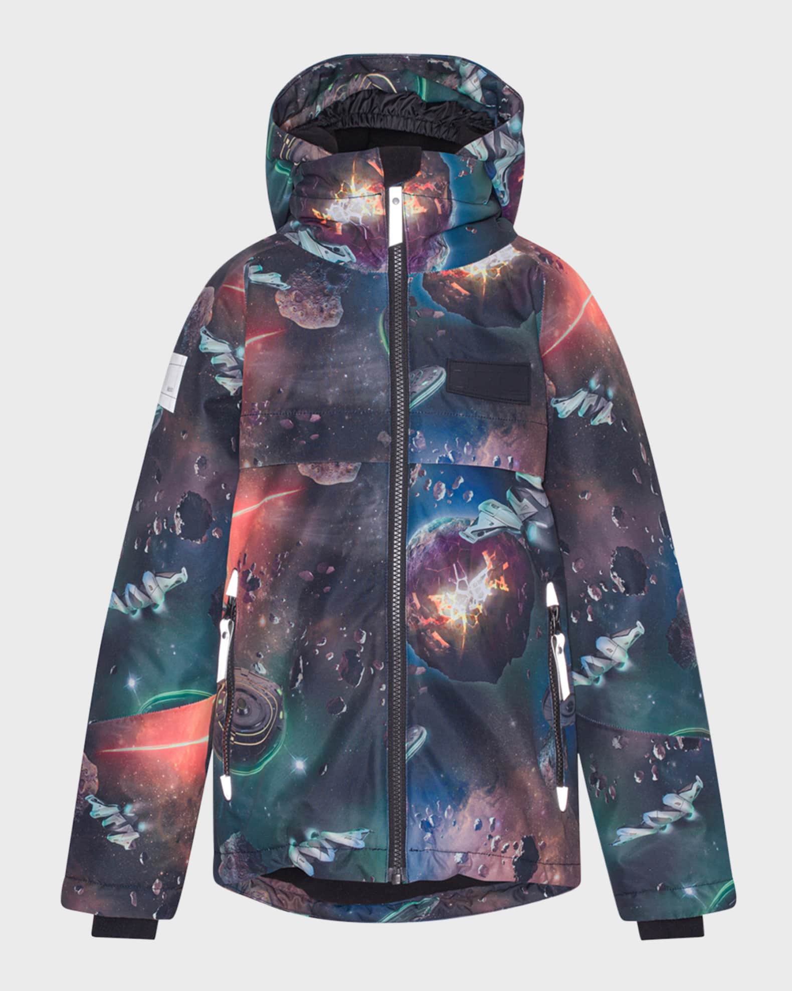 Molo Boy's Castor Outer Space-Print Jacket, Size 4-6